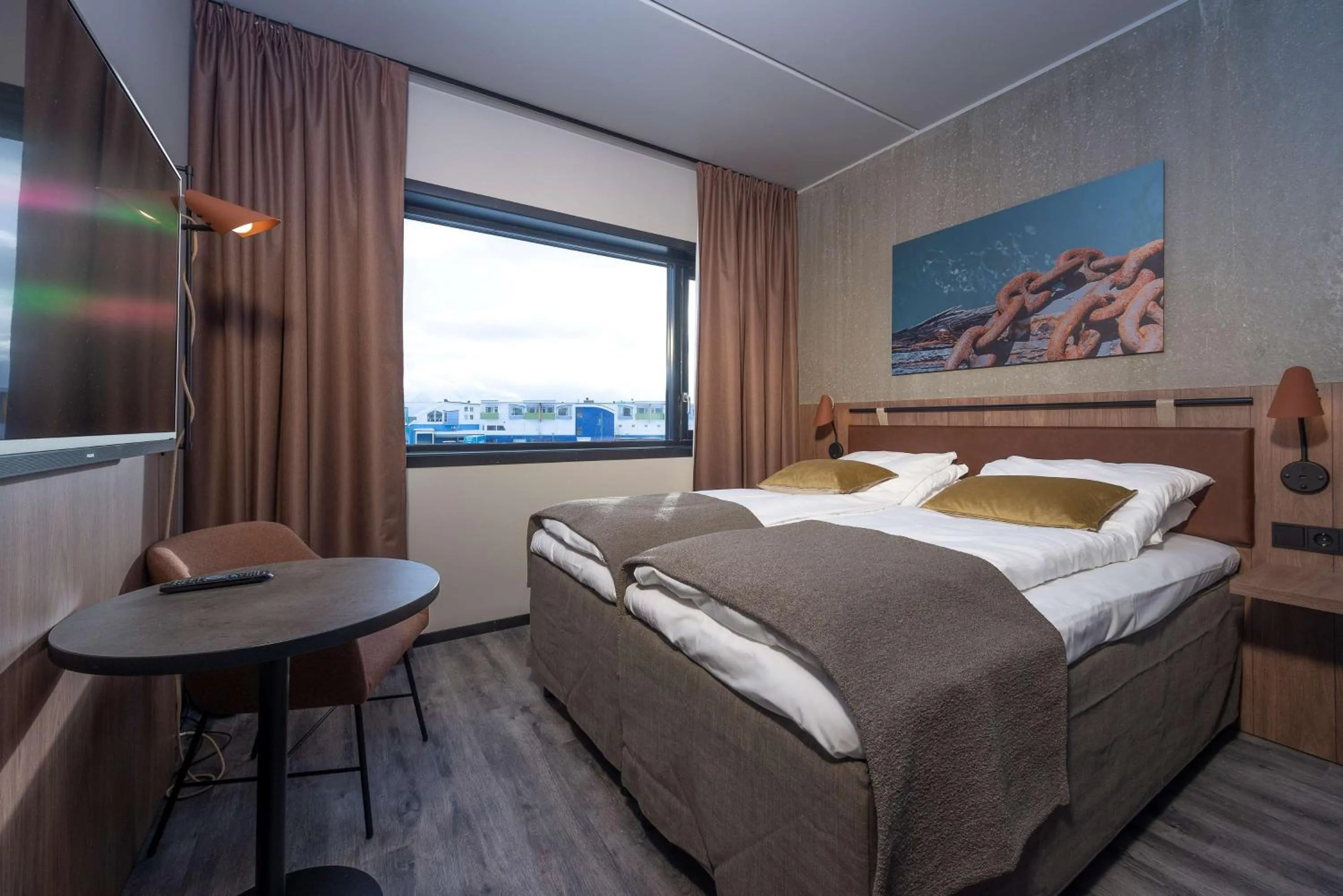 Bedroom, Bed in Scandic Sortland