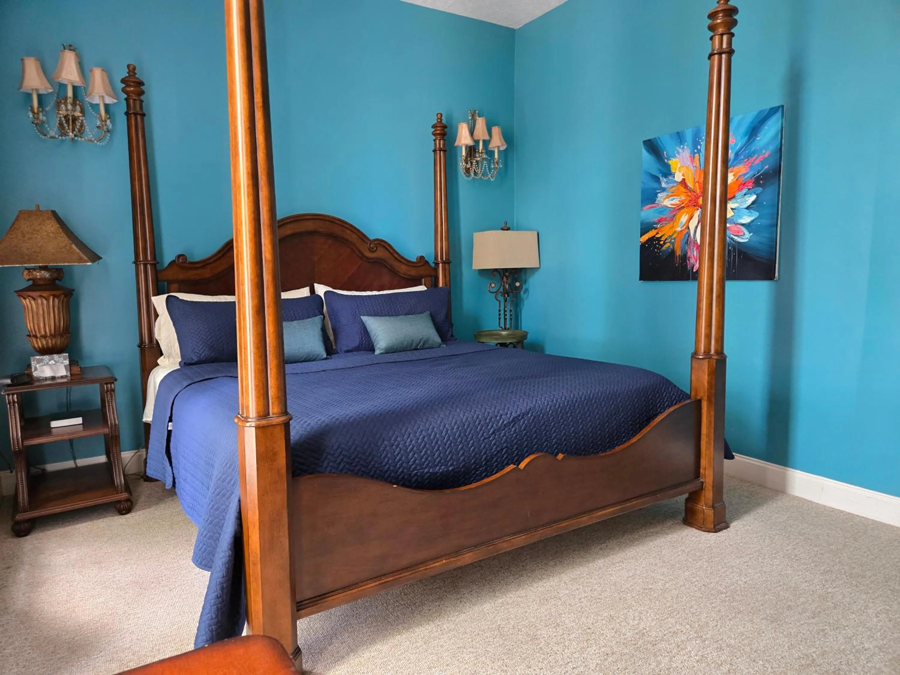 Bed in Natchez Manor Bed & Breakfast