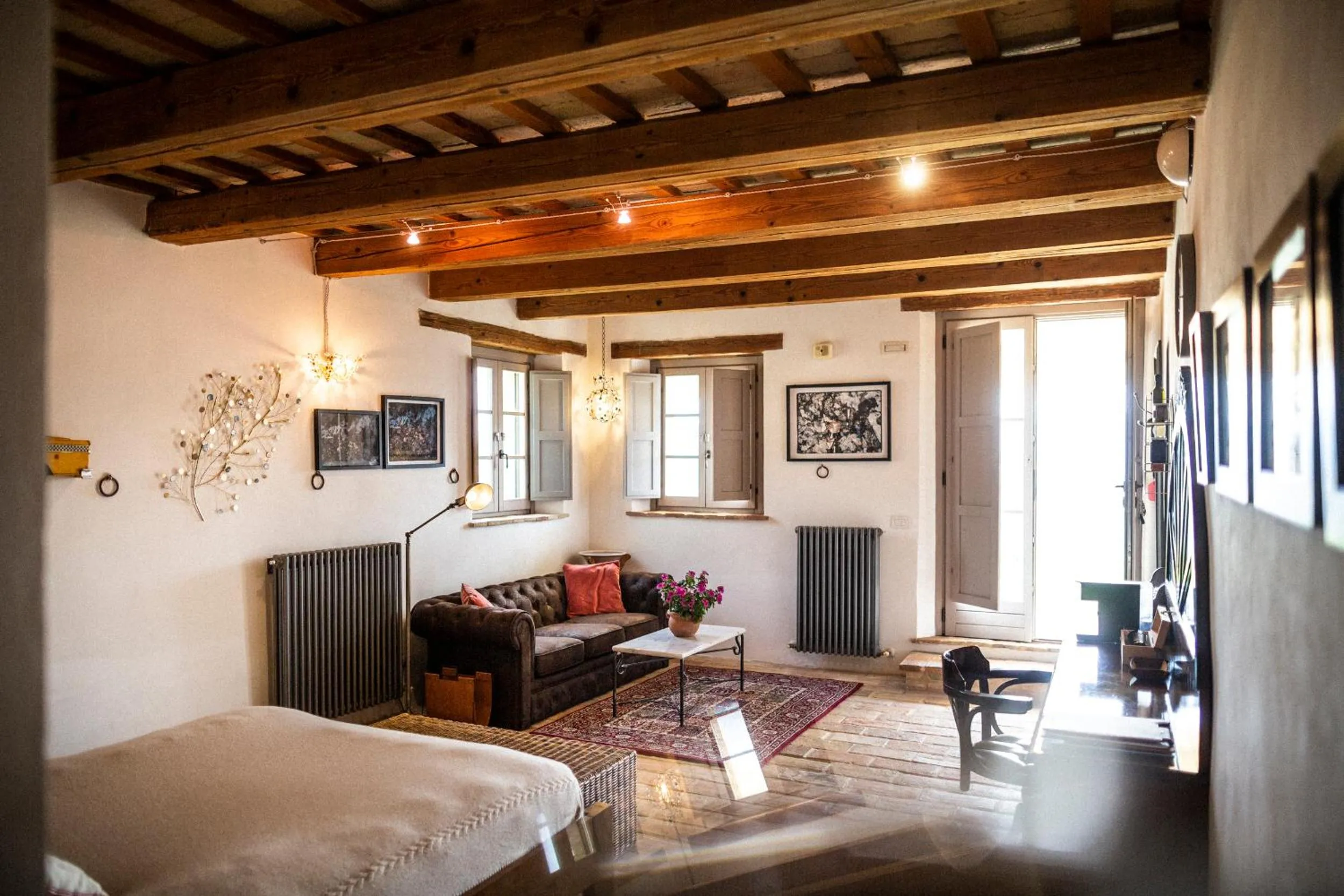 Seating area, Bed in Casa San Ruffino