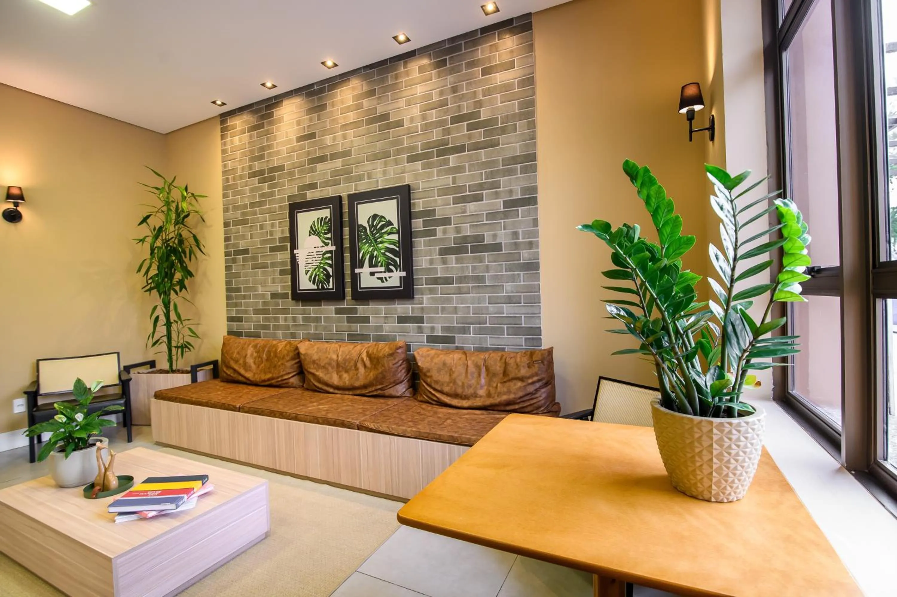 Lobby or reception in Hotel Santa Cruz