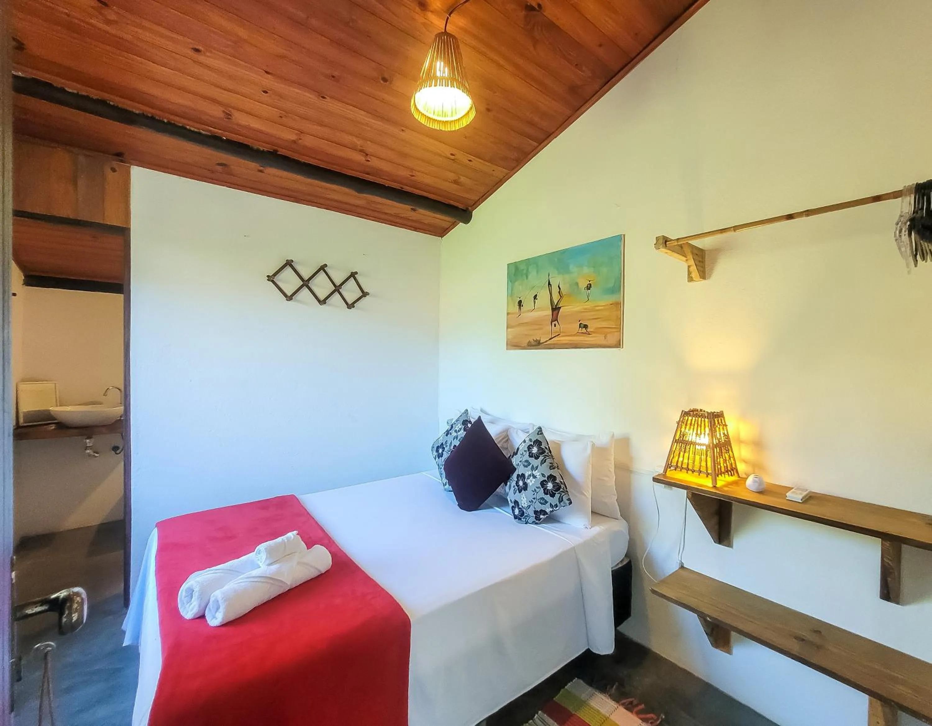 Bed in Pousada Raiz Forte