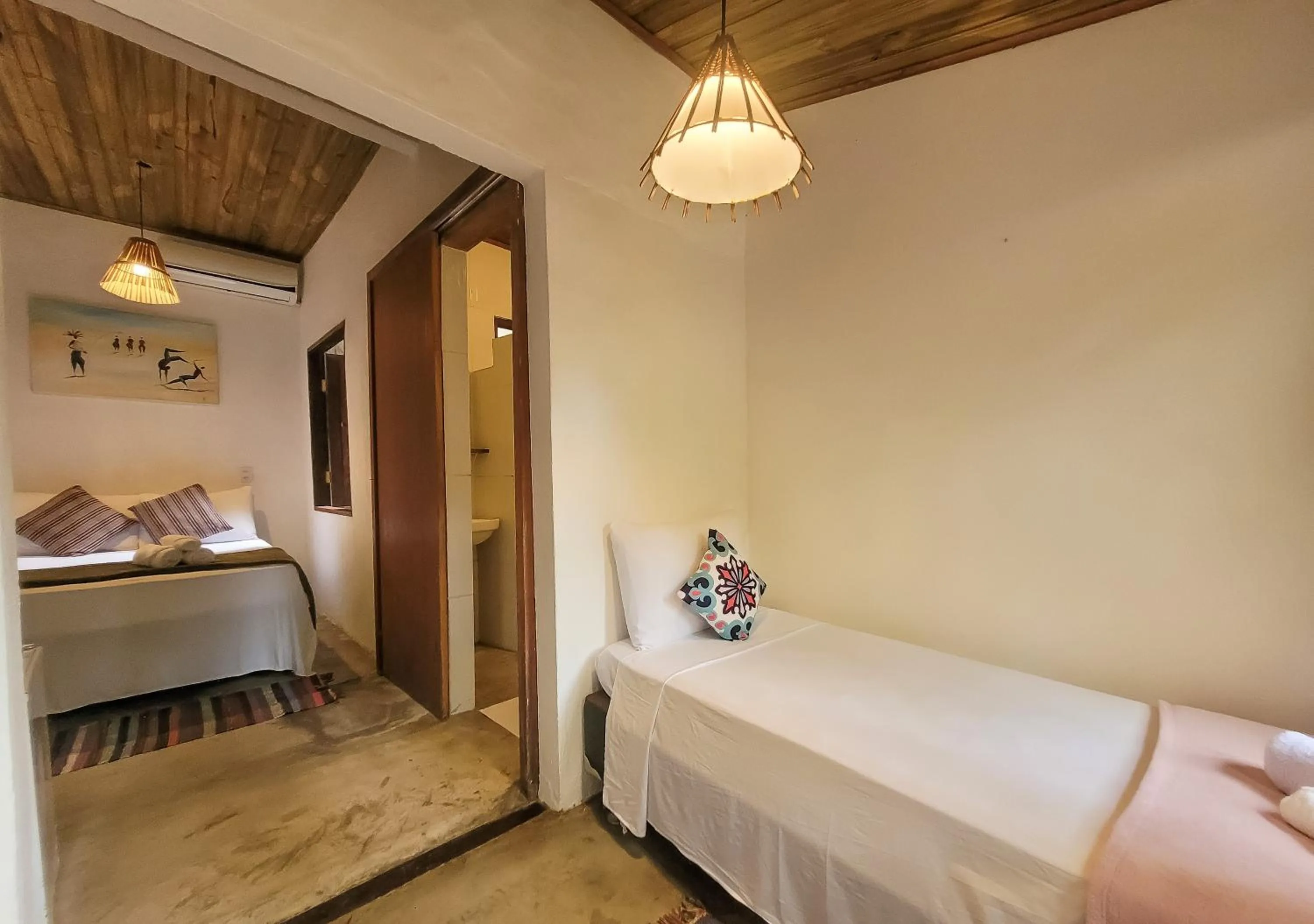 Bed in Pousada Raiz Forte