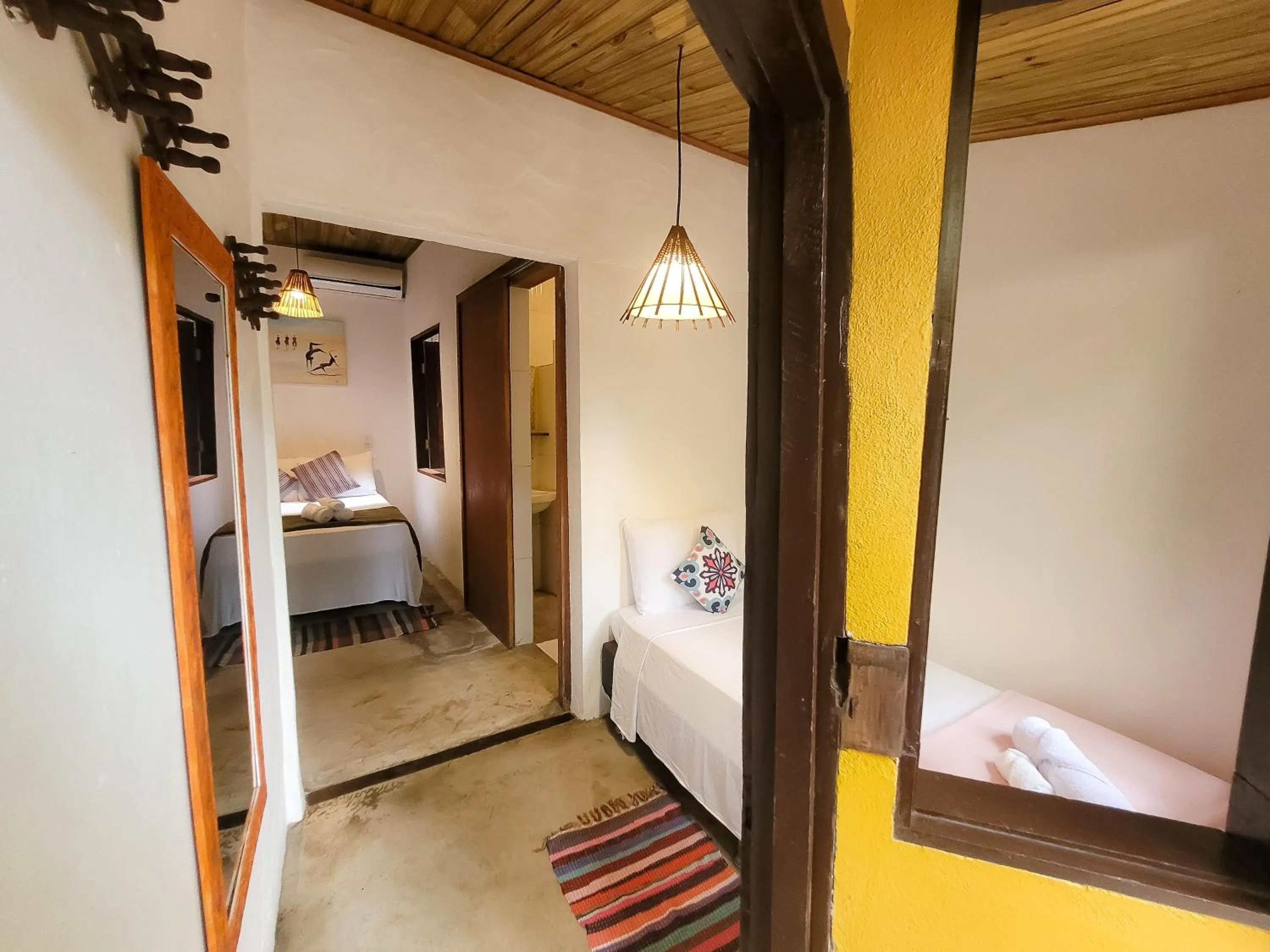 Bed in Pousada Raiz Forte