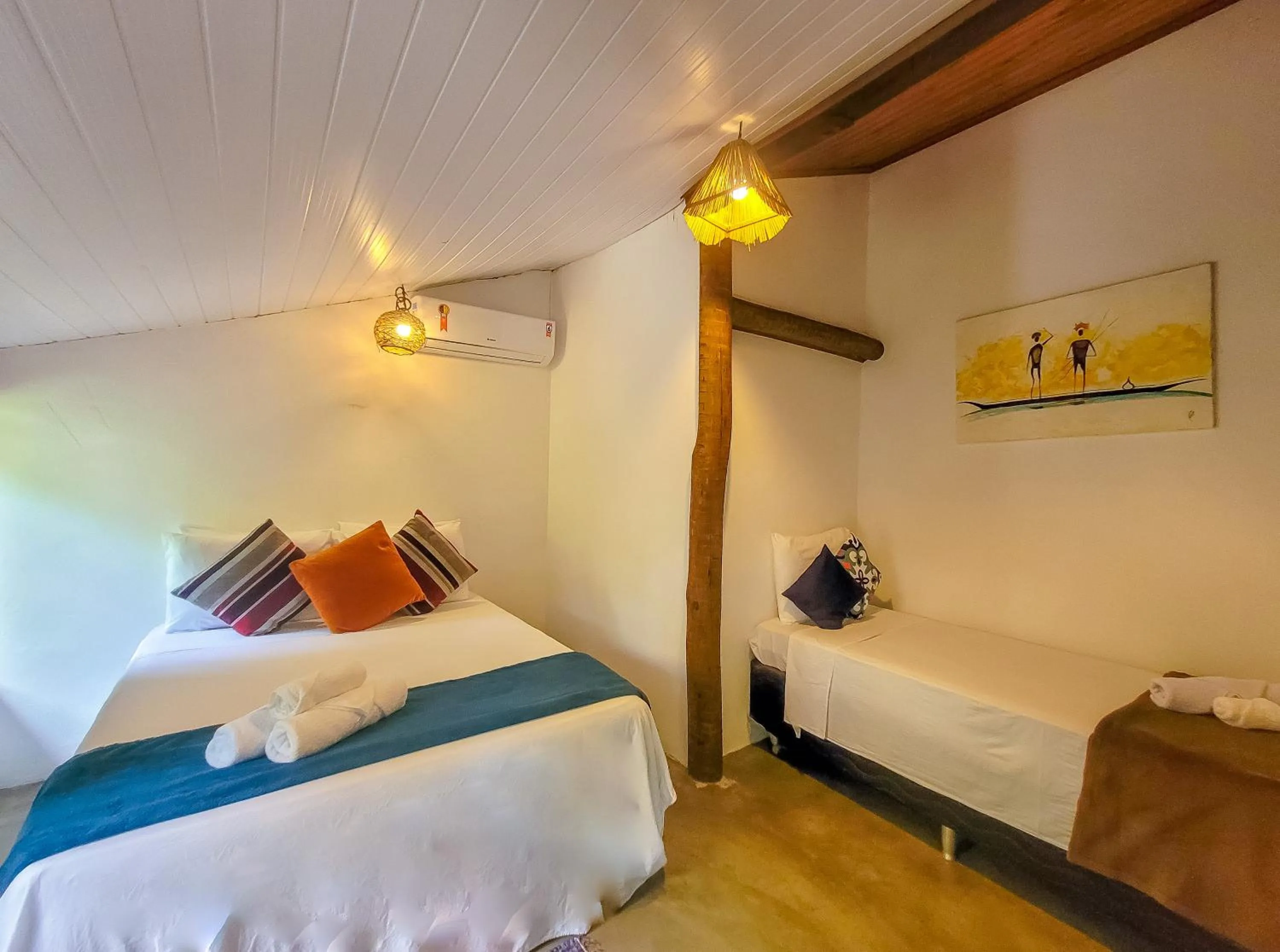 Bed in Pousada Raiz Forte