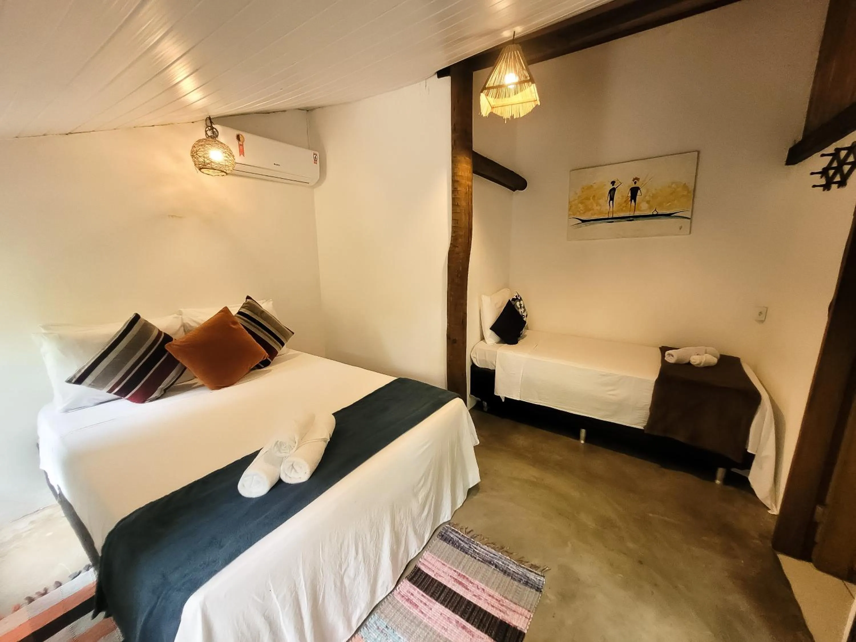 Bed in Pousada Raiz Forte