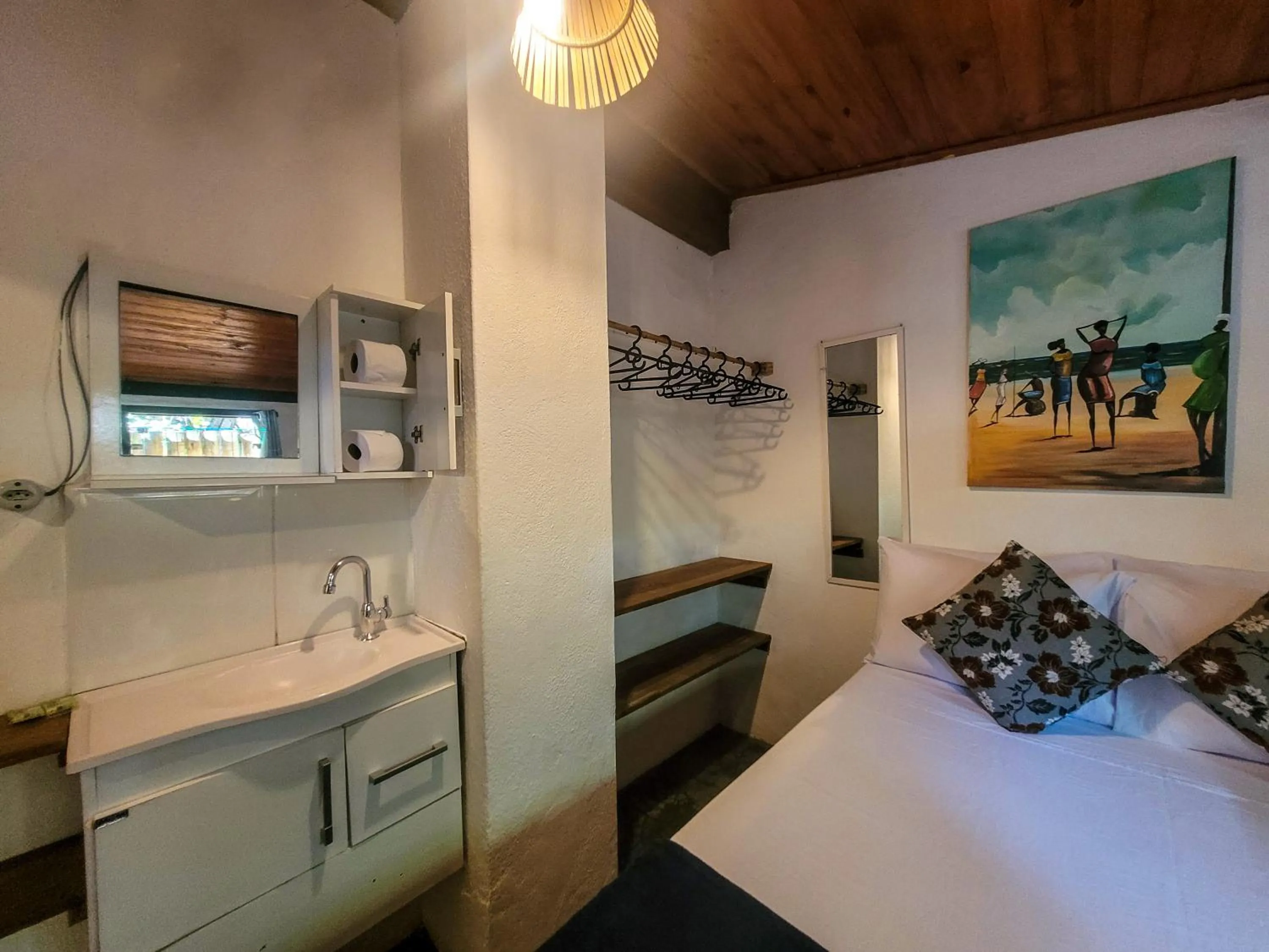 Bed in Pousada Raiz Forte