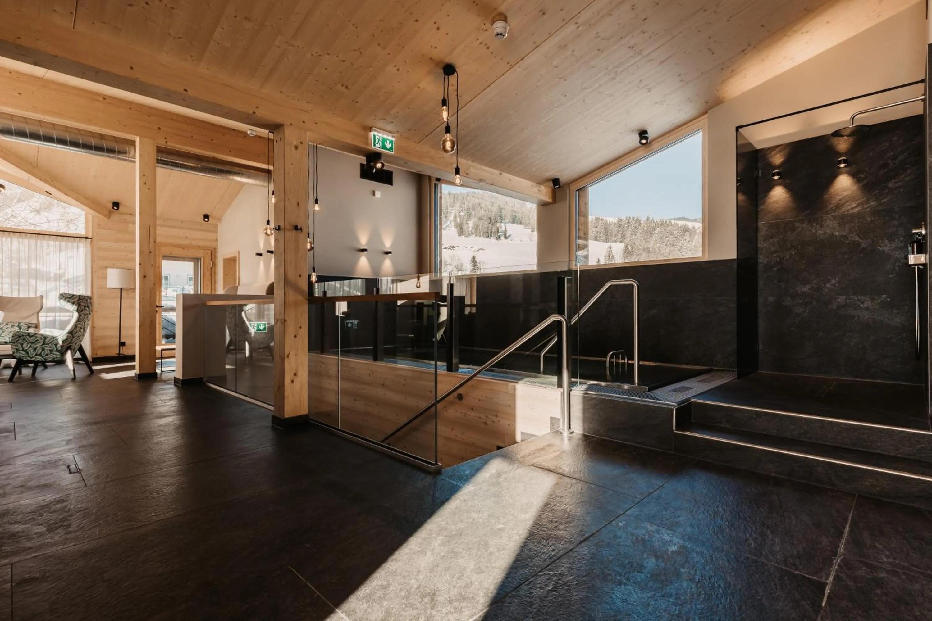 Hot Tub in Hofgut Apartment & Lifestyle Resort Wagrain