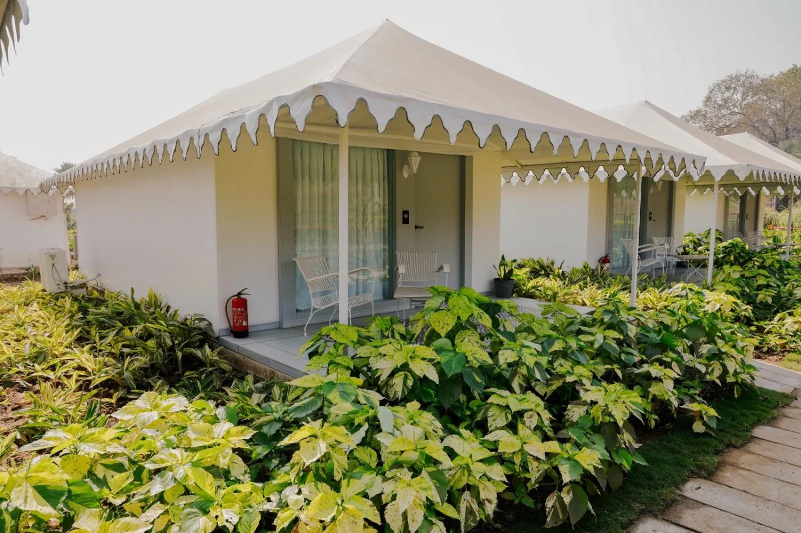 Garden view in The Fern Seaside Luxurious Tent Resort Daman