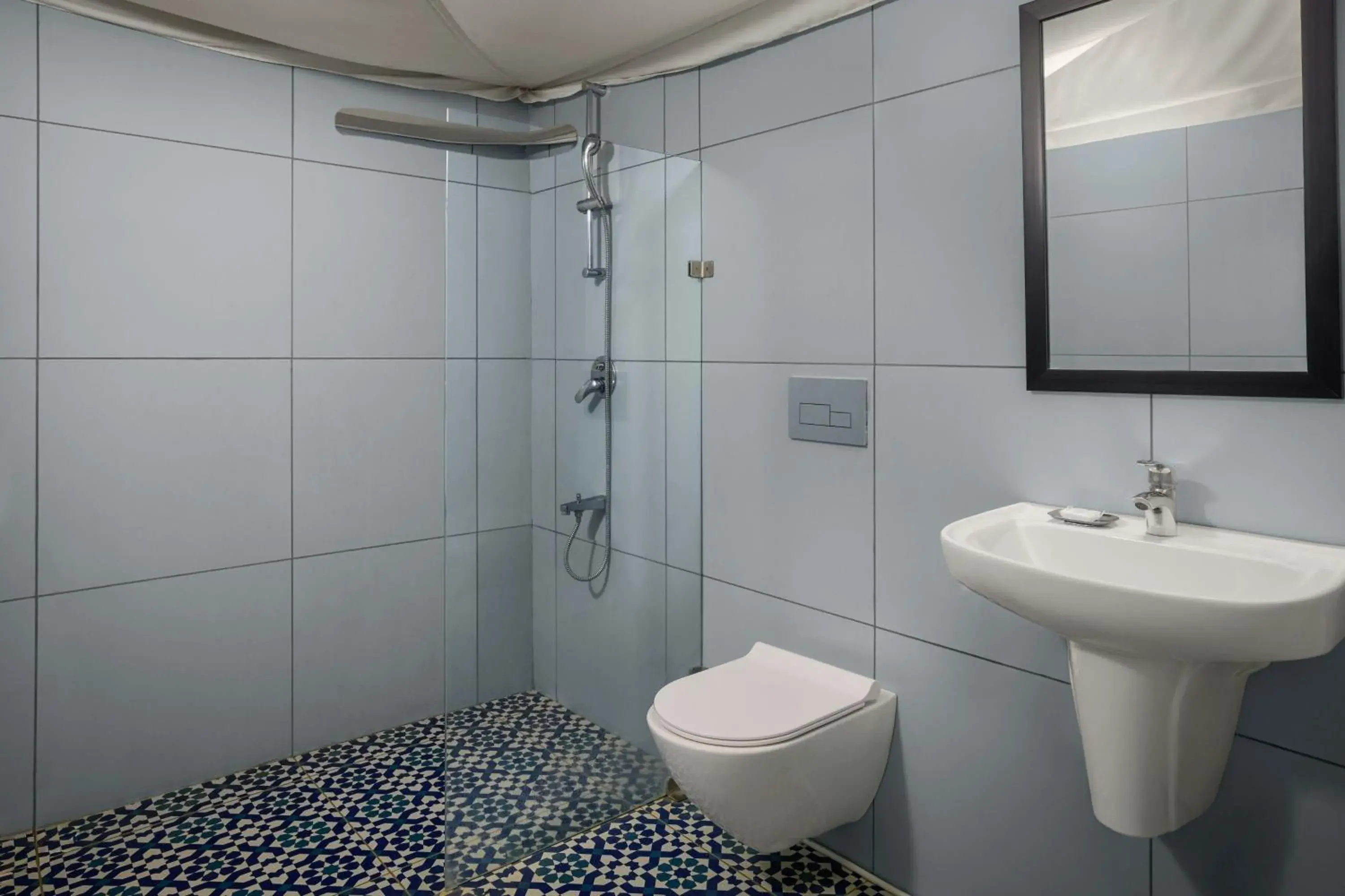 Bathroom in The Fern Seaside Luxurious Tent Resort Daman, Series by Marriott Bathroom in The Fern Seaside Luxurious Tent Resort Daman, Series by Marriott