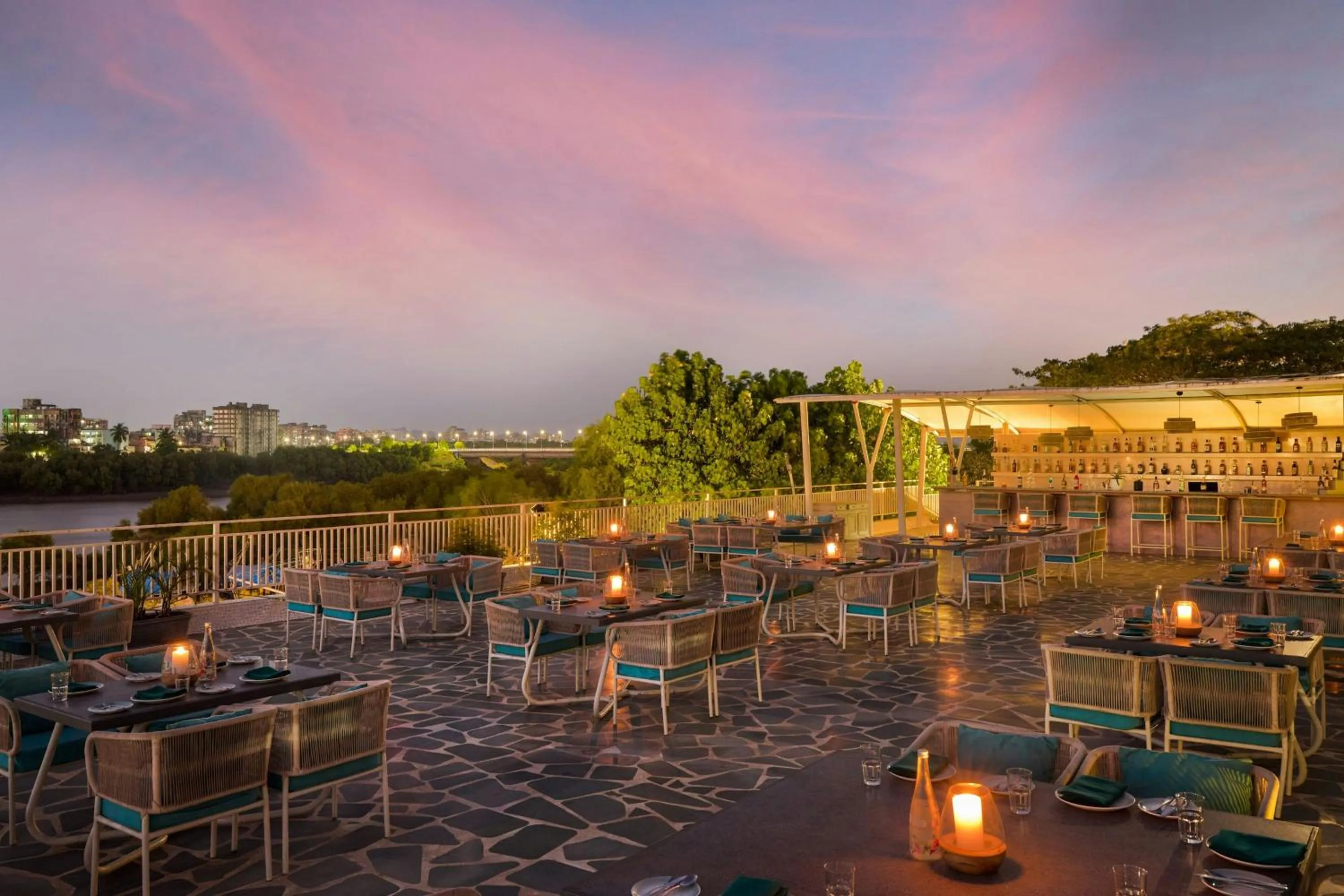 Lounge or bar in The Fern Seaside Luxurious Tent Resort Daman, Series by Marriott