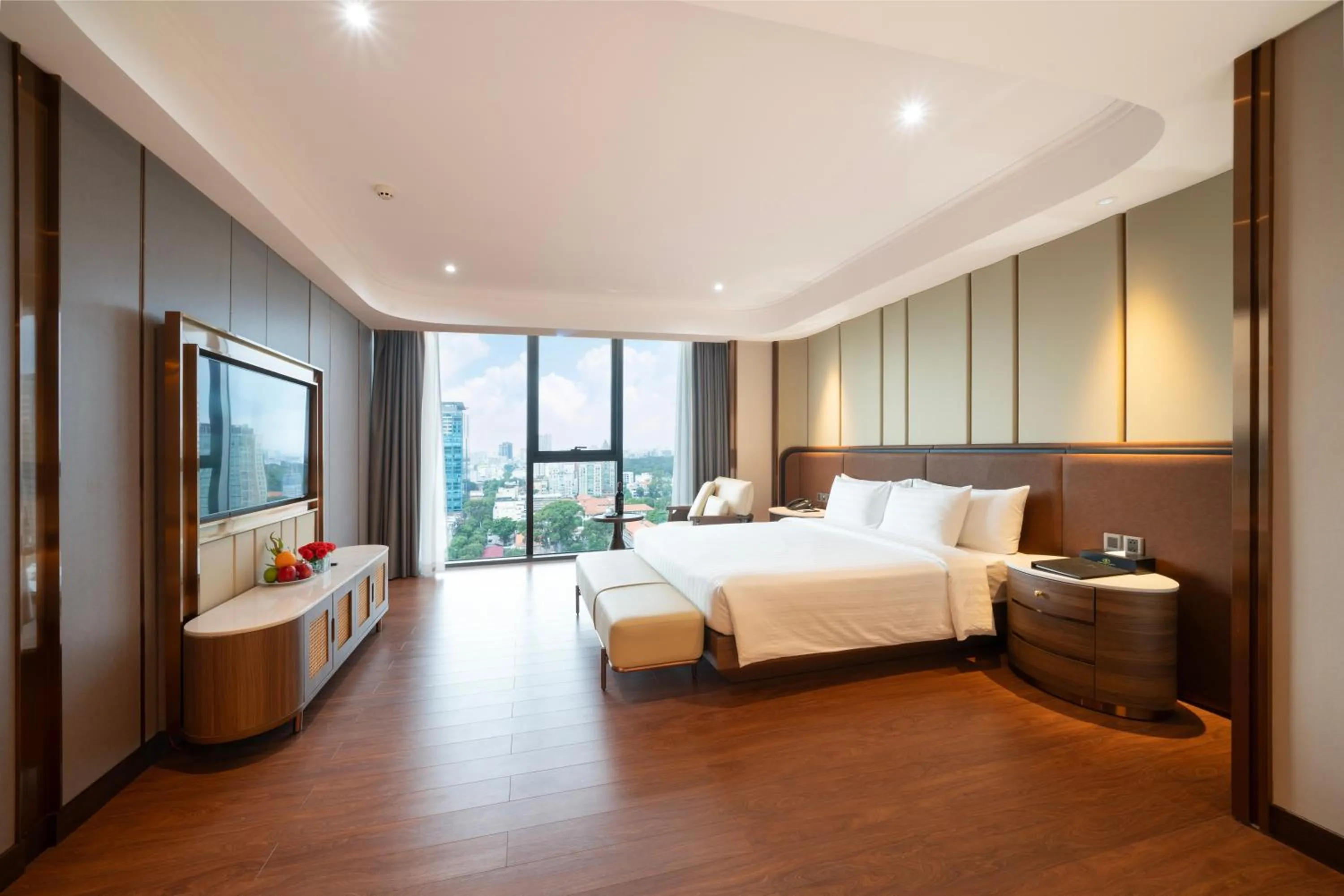 Bed in Northern Charm Hotel