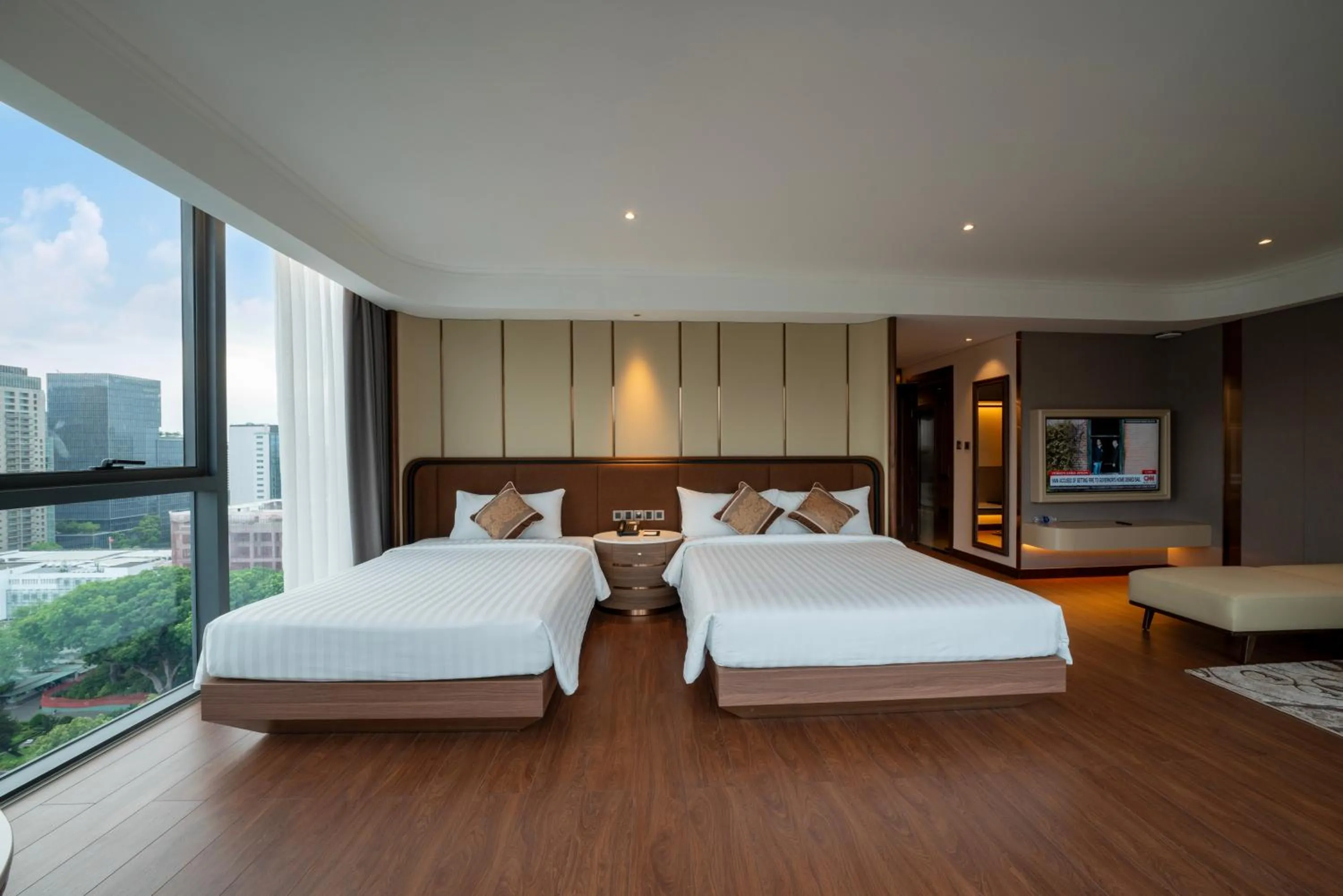 Bed in Northern Charm Hotel