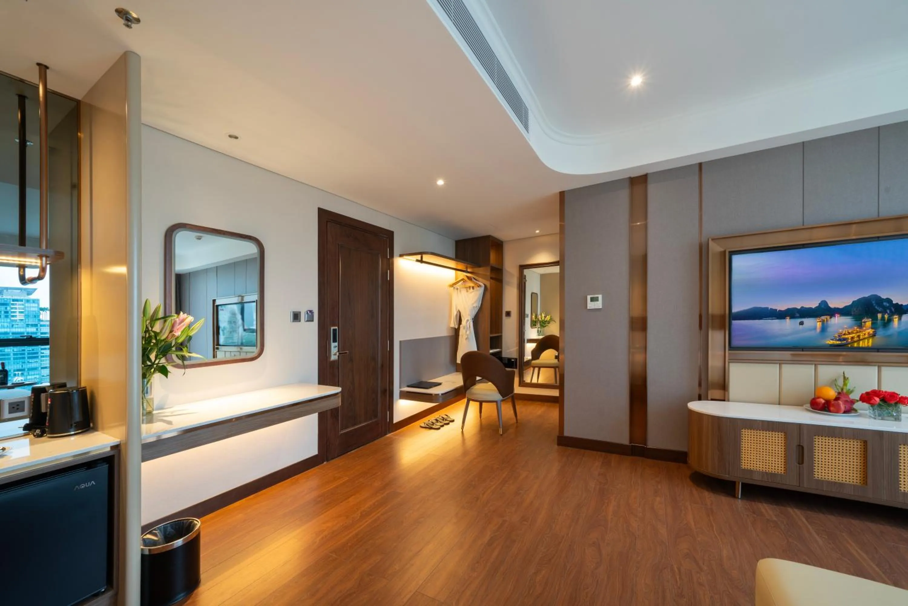 Bed in Northern Charm Hotel