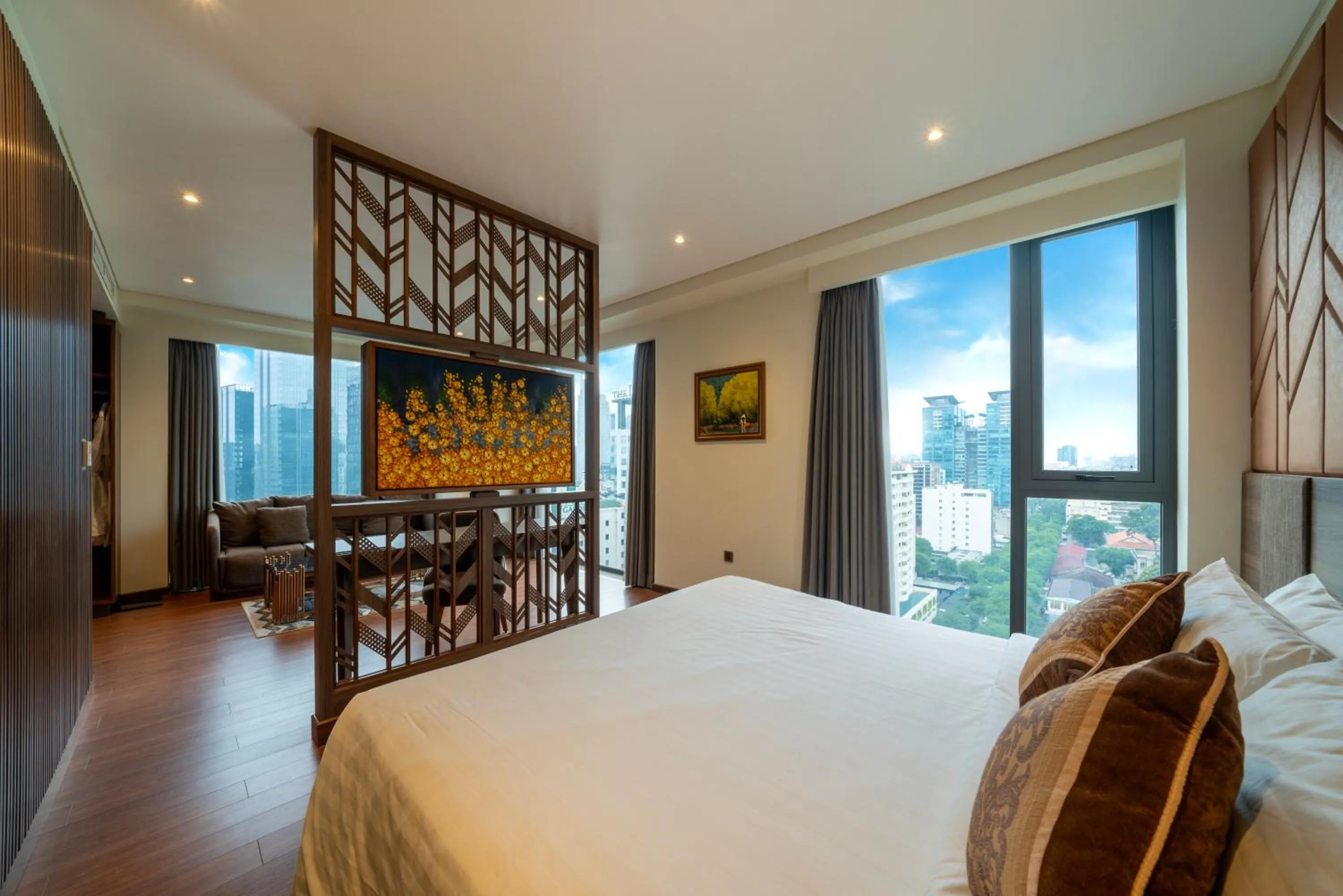 Bed in Northern Charm Hotel