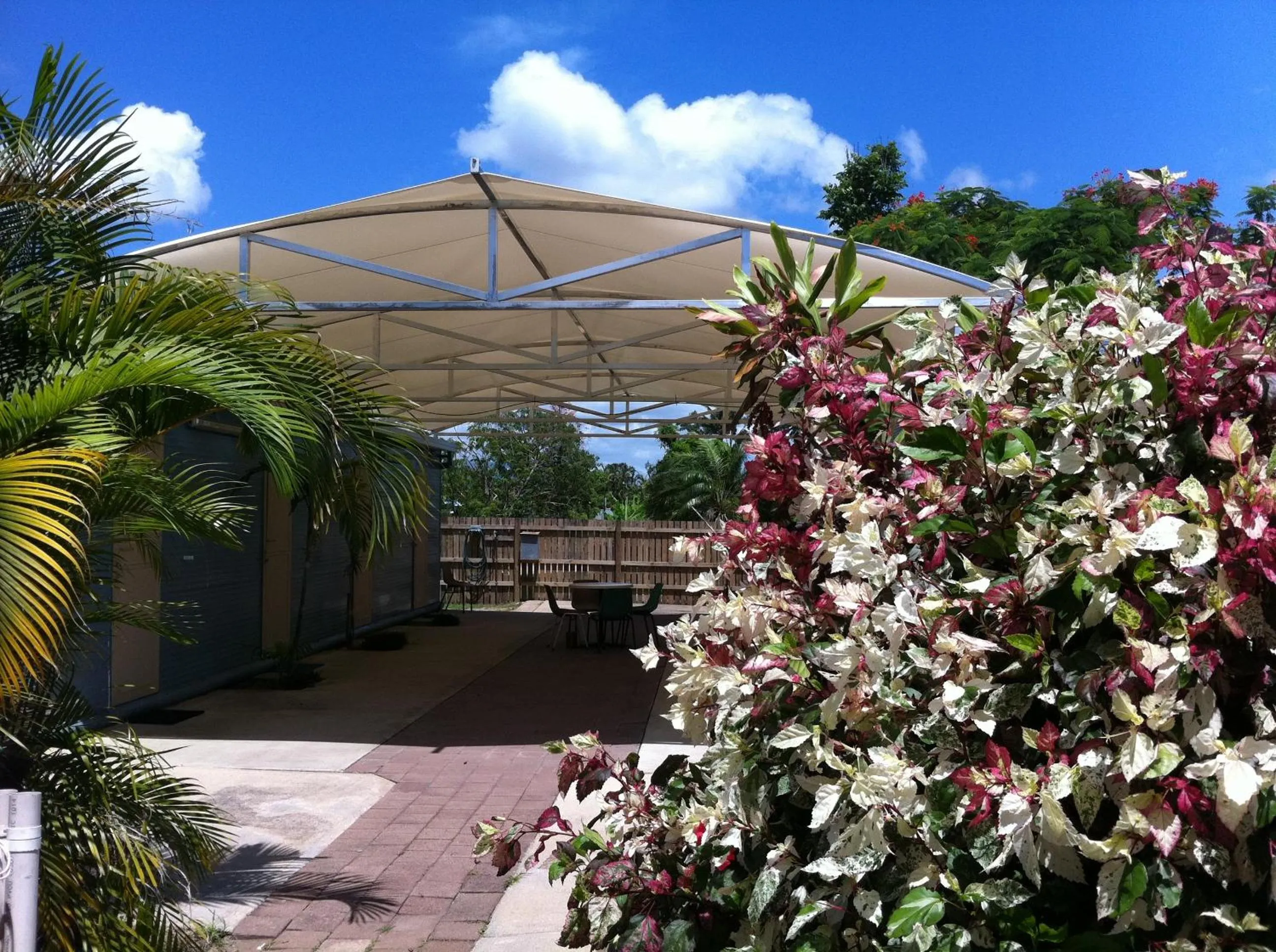 Patio in Kookaburra Holiday Park