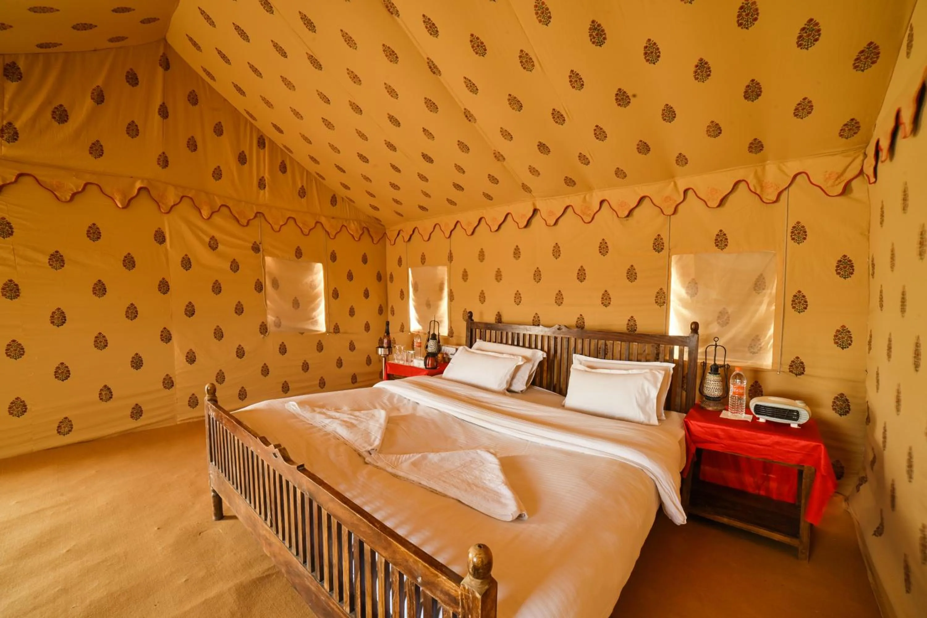 Bed in The Captain Desert Camp