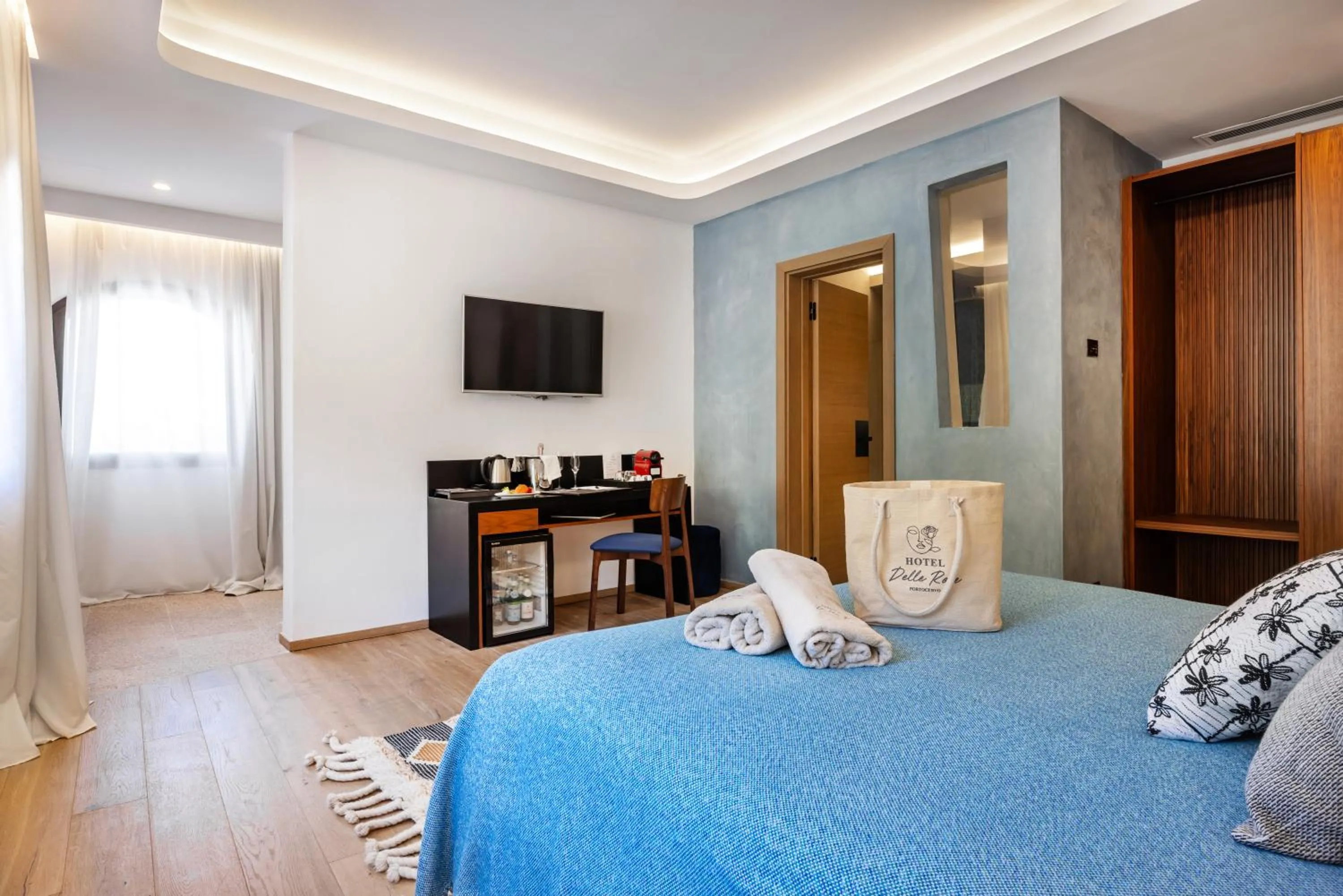 Bed in Hotel delle Rose a Luxury Boutique Hotel