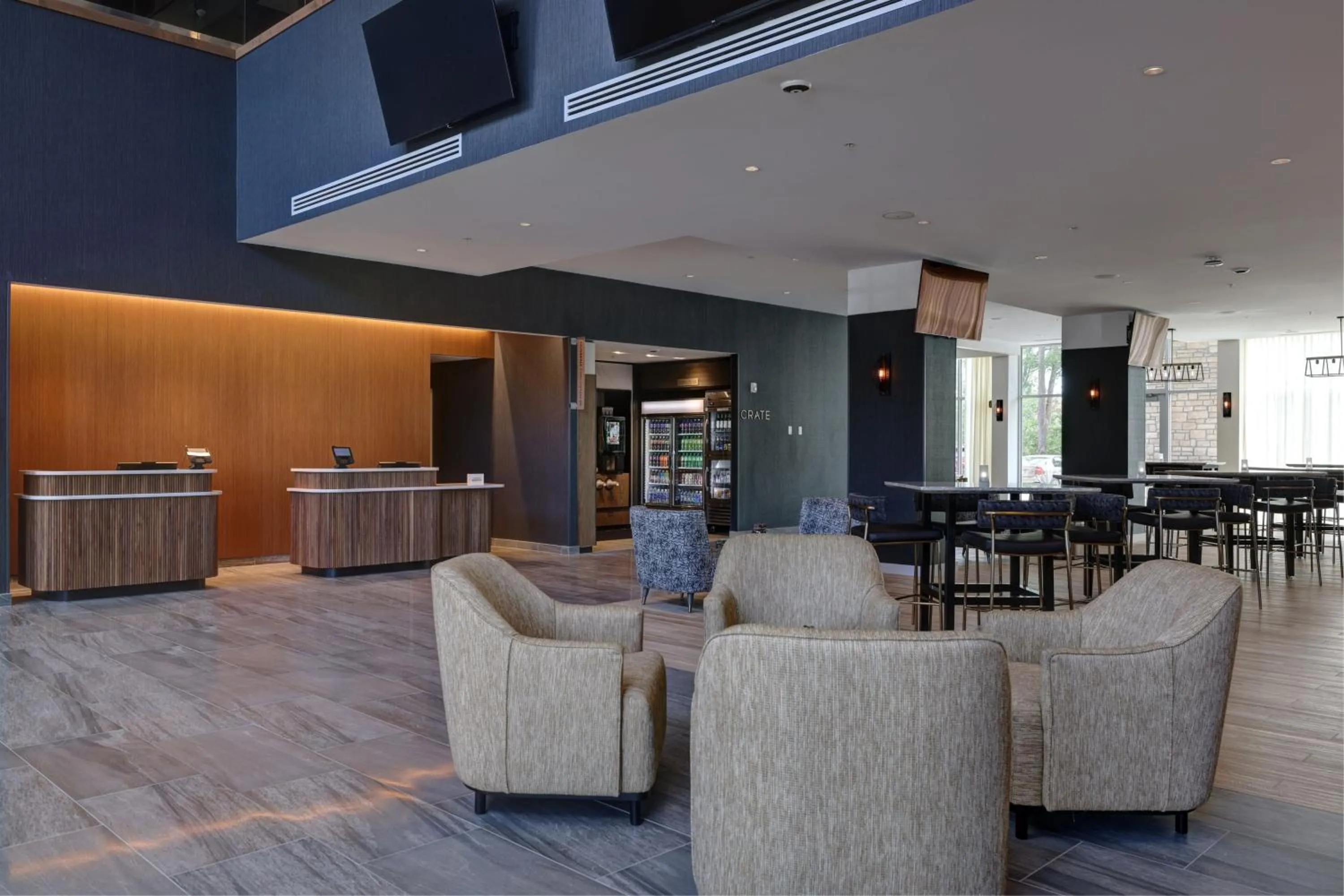Lobby or reception in Courtyard by Marriott Iowa City University Heights
