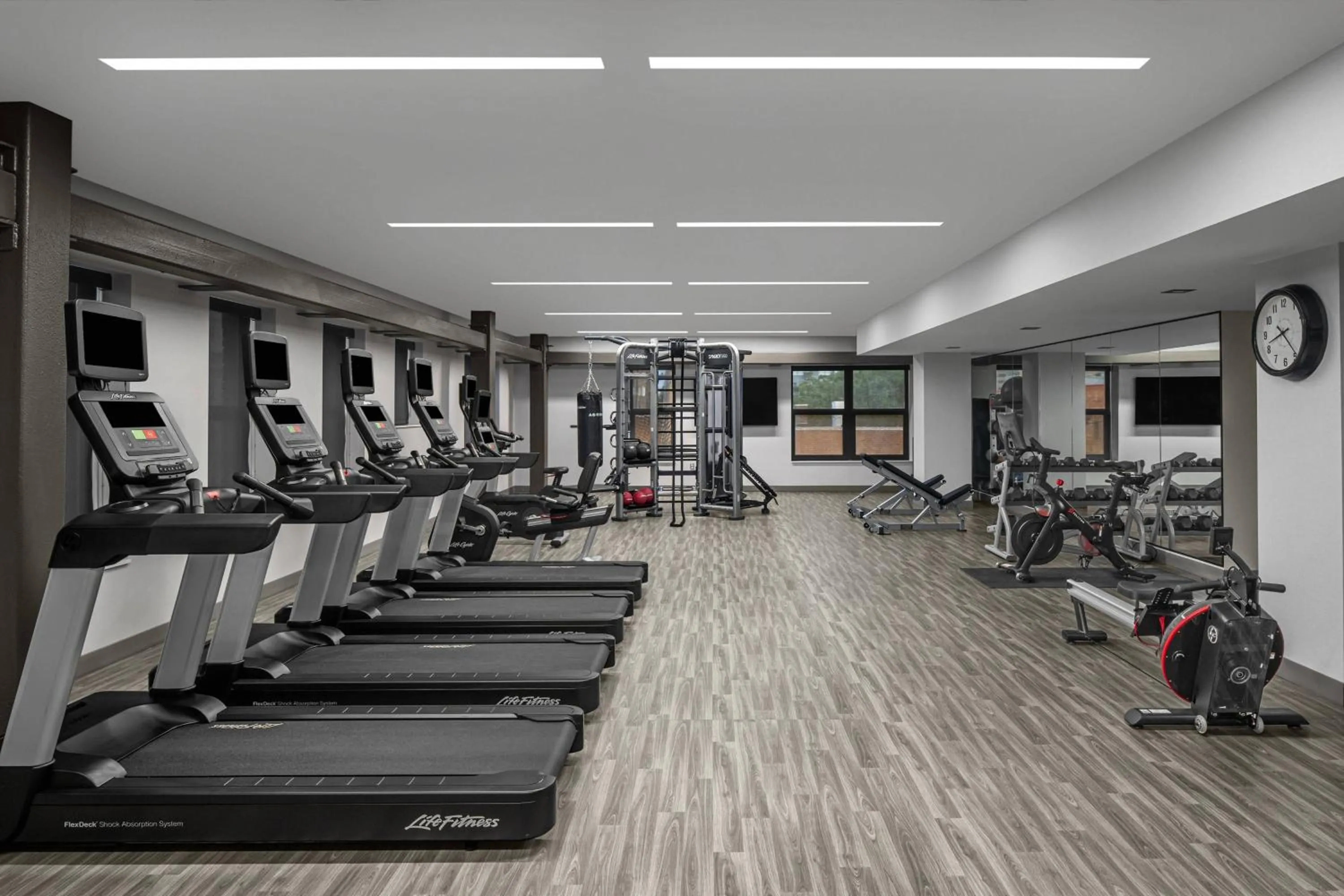 Fitness centre/facilities in AC Hotel by Marriott Columbus Downtown