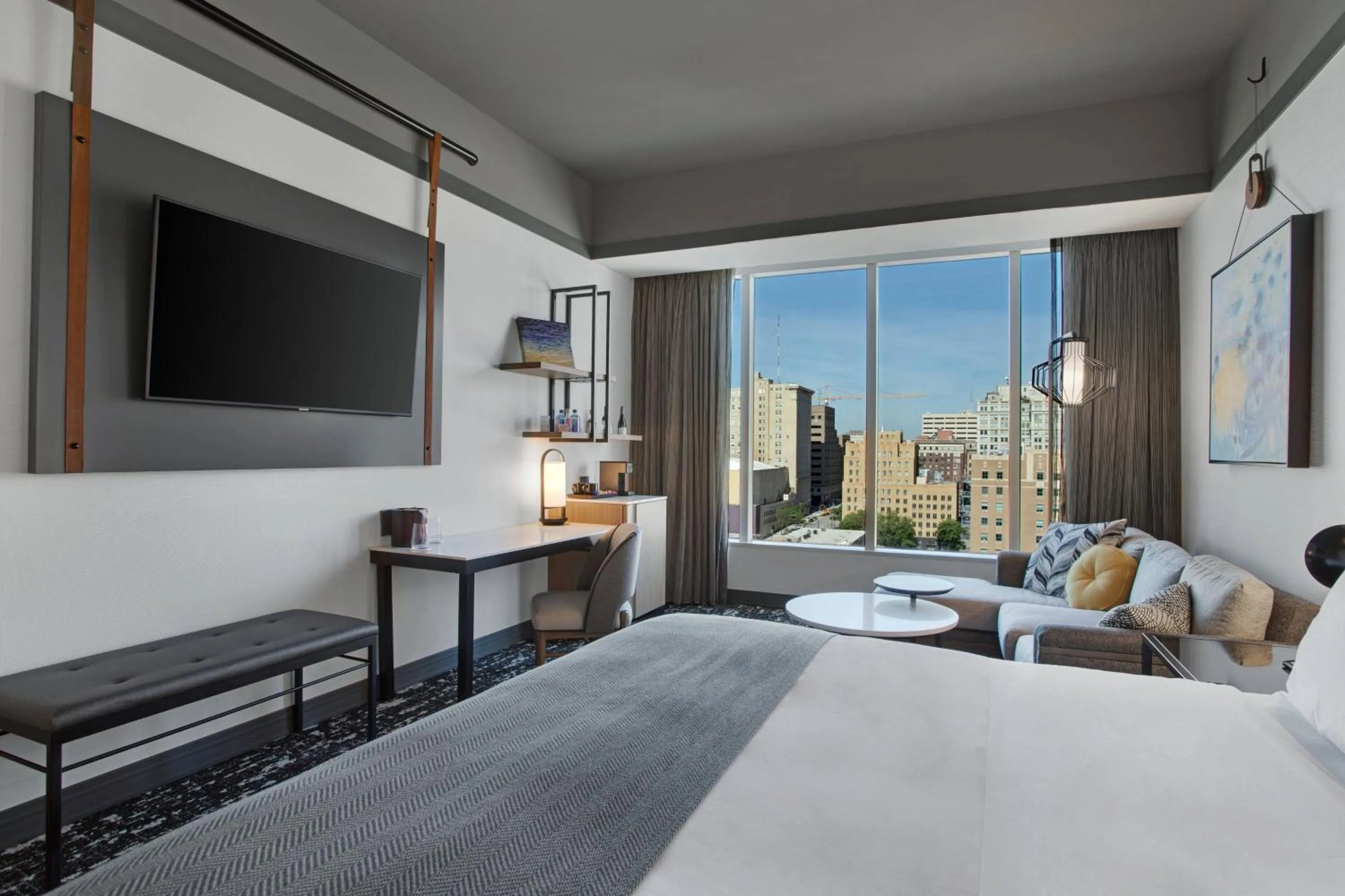 Photo of the whole room, Bed in The Farnam, Autograph Collection