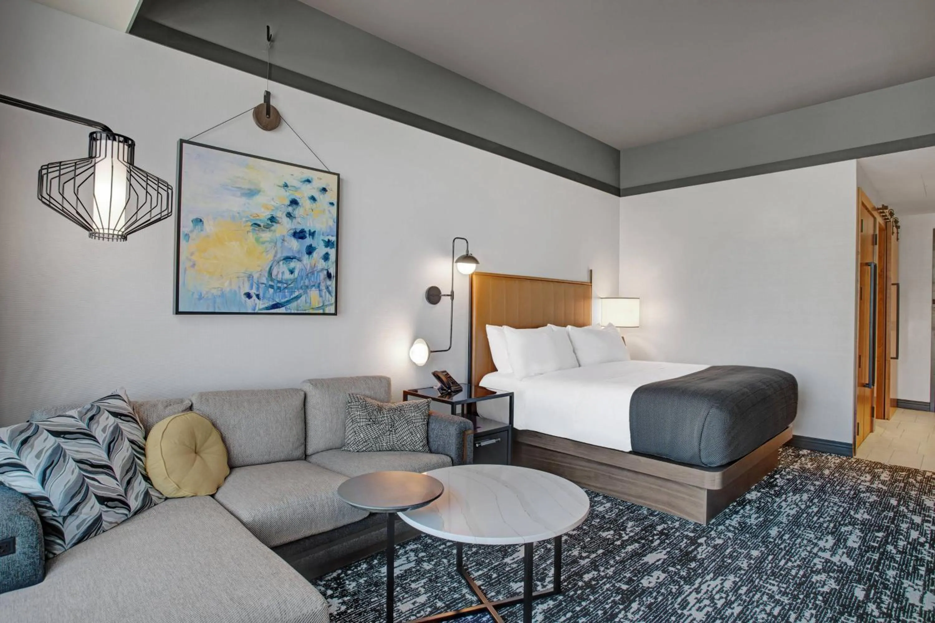 Photo of the whole room, Bed in The Farnam, Autograph Collection