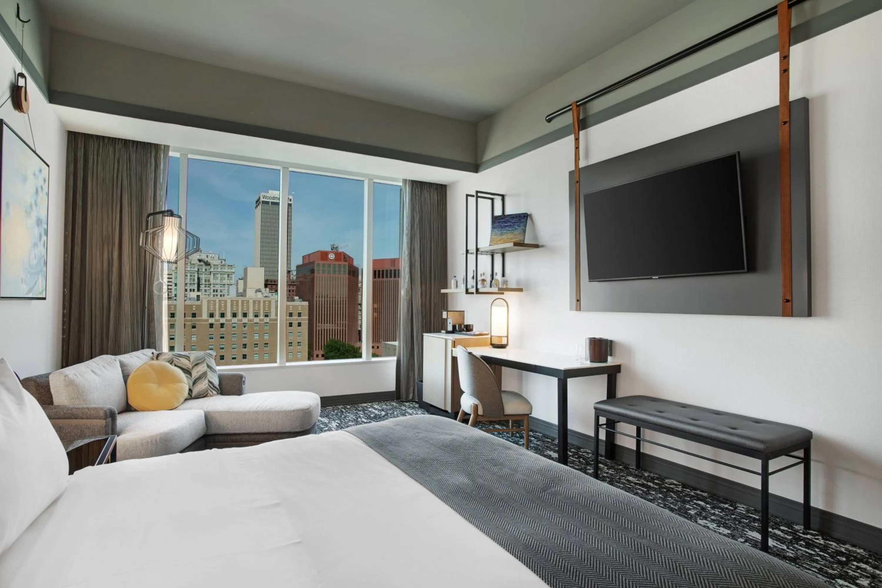 Photo of the whole room, Bed in The Farnam, Autograph Collection