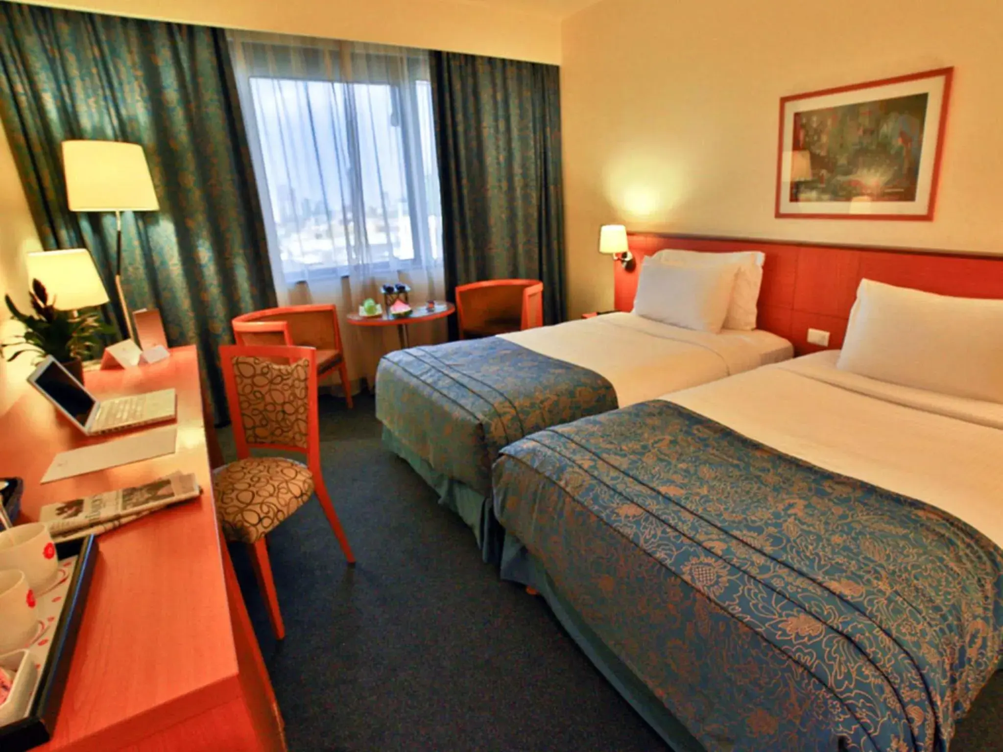 Seating area, Bed in Lancaster Tamar Hotel- Hadath Seating area, Bed in Lancaster Tamar Hotel- Hadath