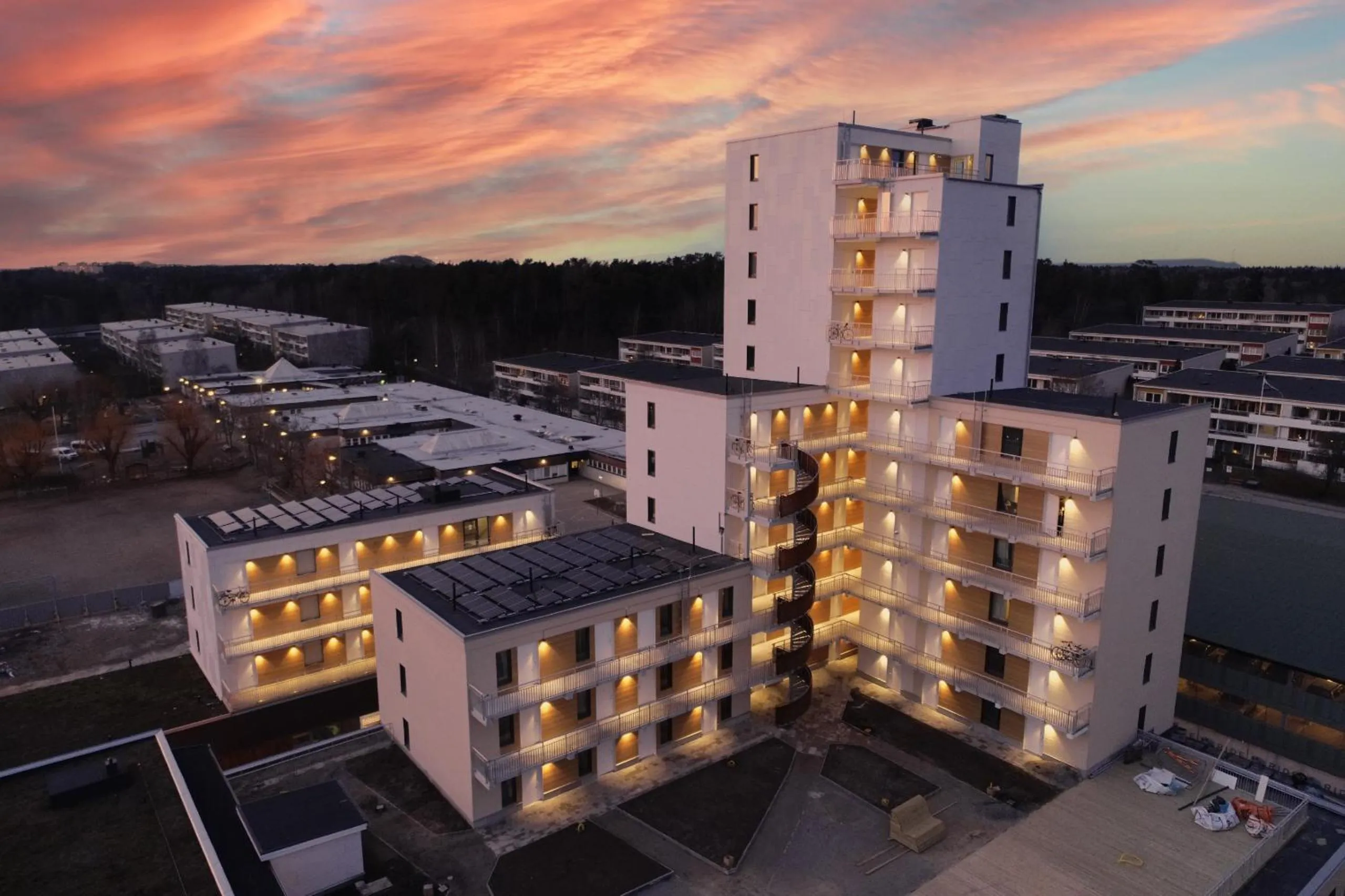 Property building in Continental Apartment Hotel Sollentuna