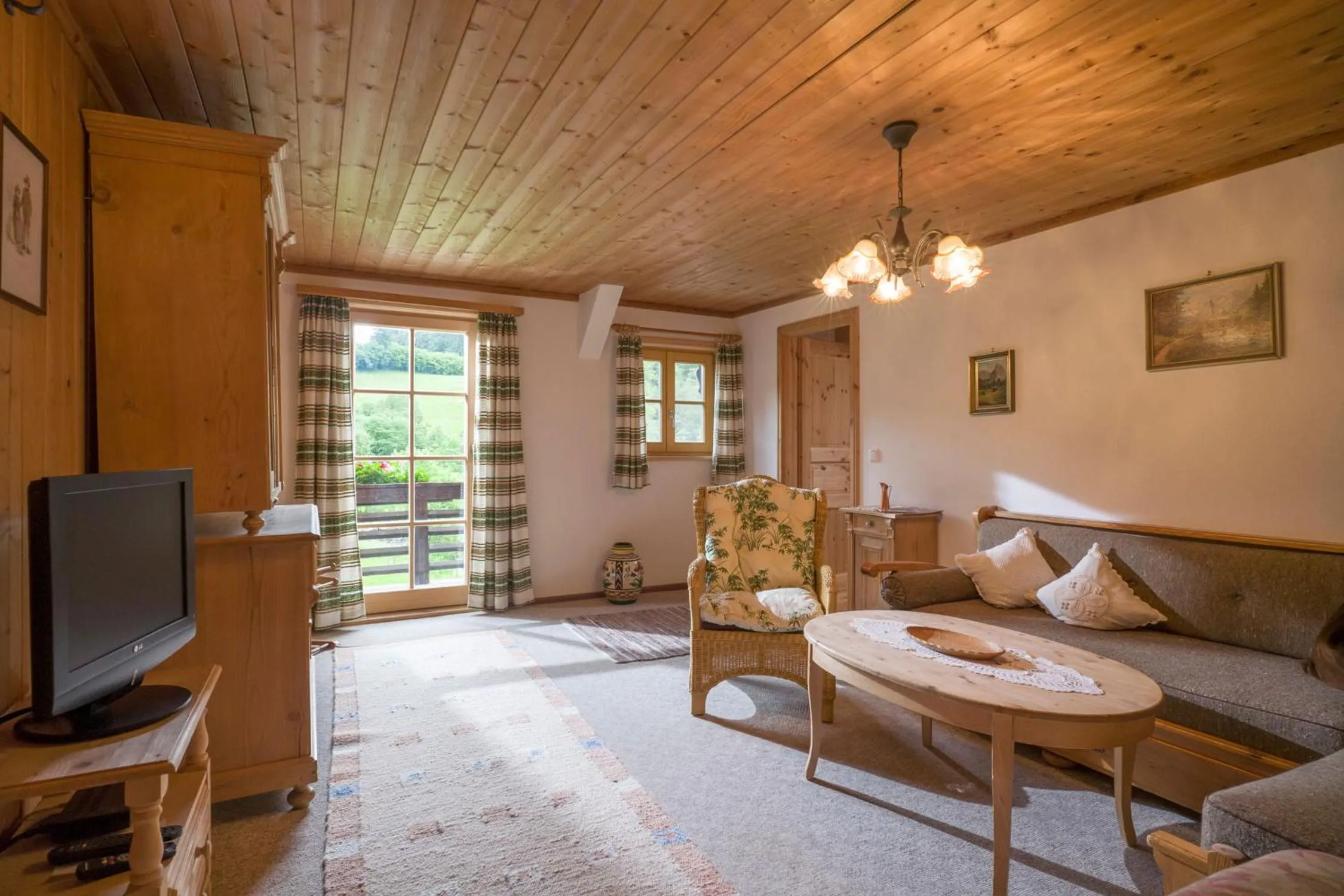 Living room in Bergbauernhof Hinterseebach