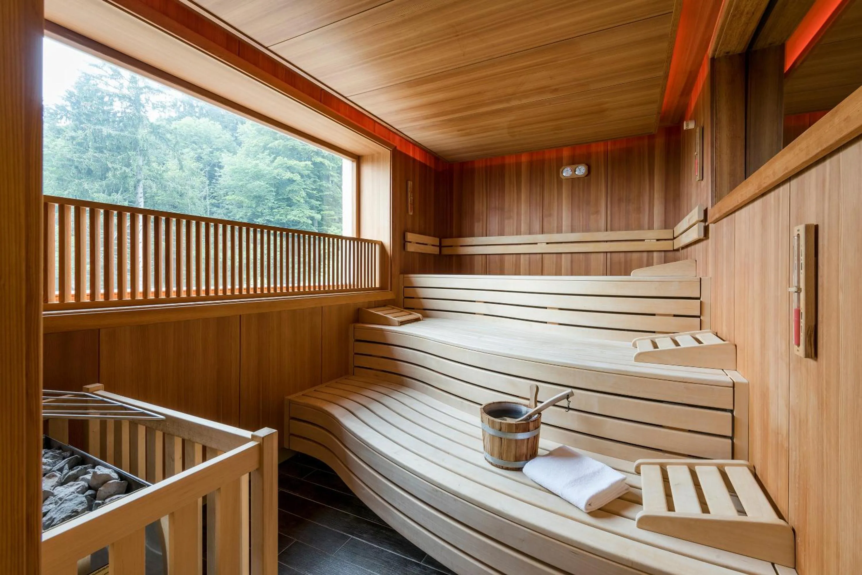 Sauna, Bed in Der Westerhof Hotel