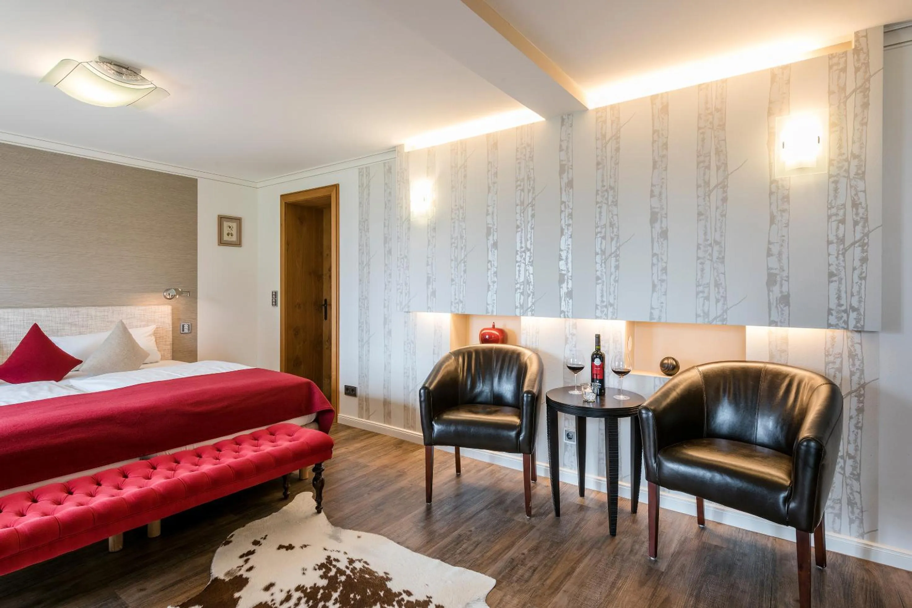 Decorative detail, Bed in Der Westerhof Hotel