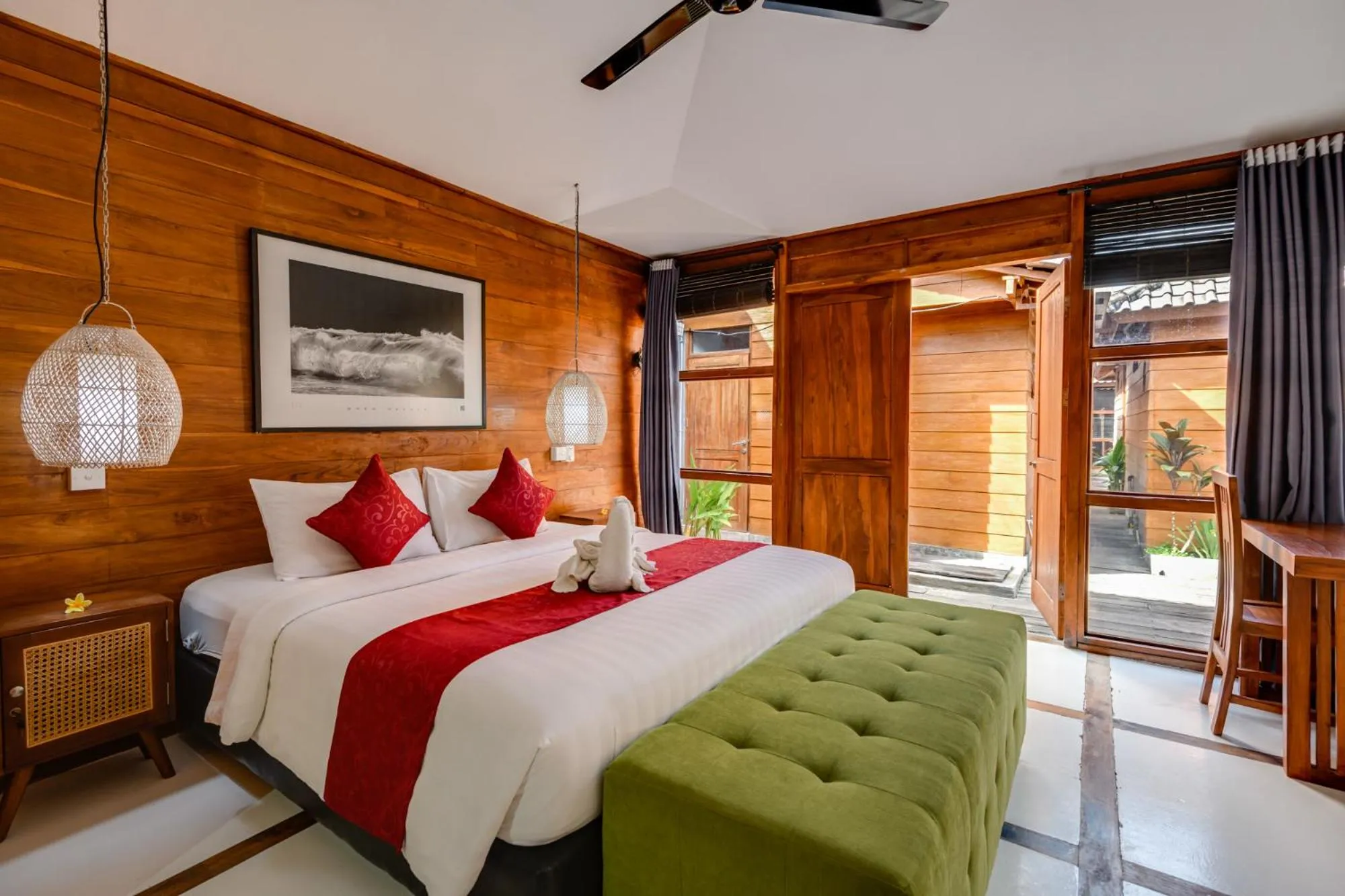 Bedroom, Bed in Turtle Villas, Canggu Managed by Manara