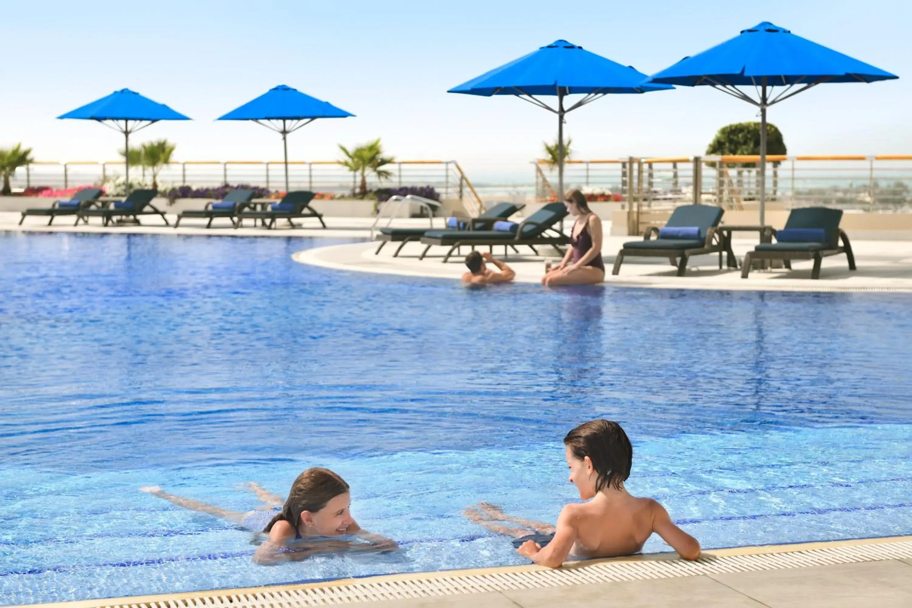 Swimming pool in InterContinental Abu Dhabi by IHG Swimming pool in InterContinental Abu Dhabi by IHG