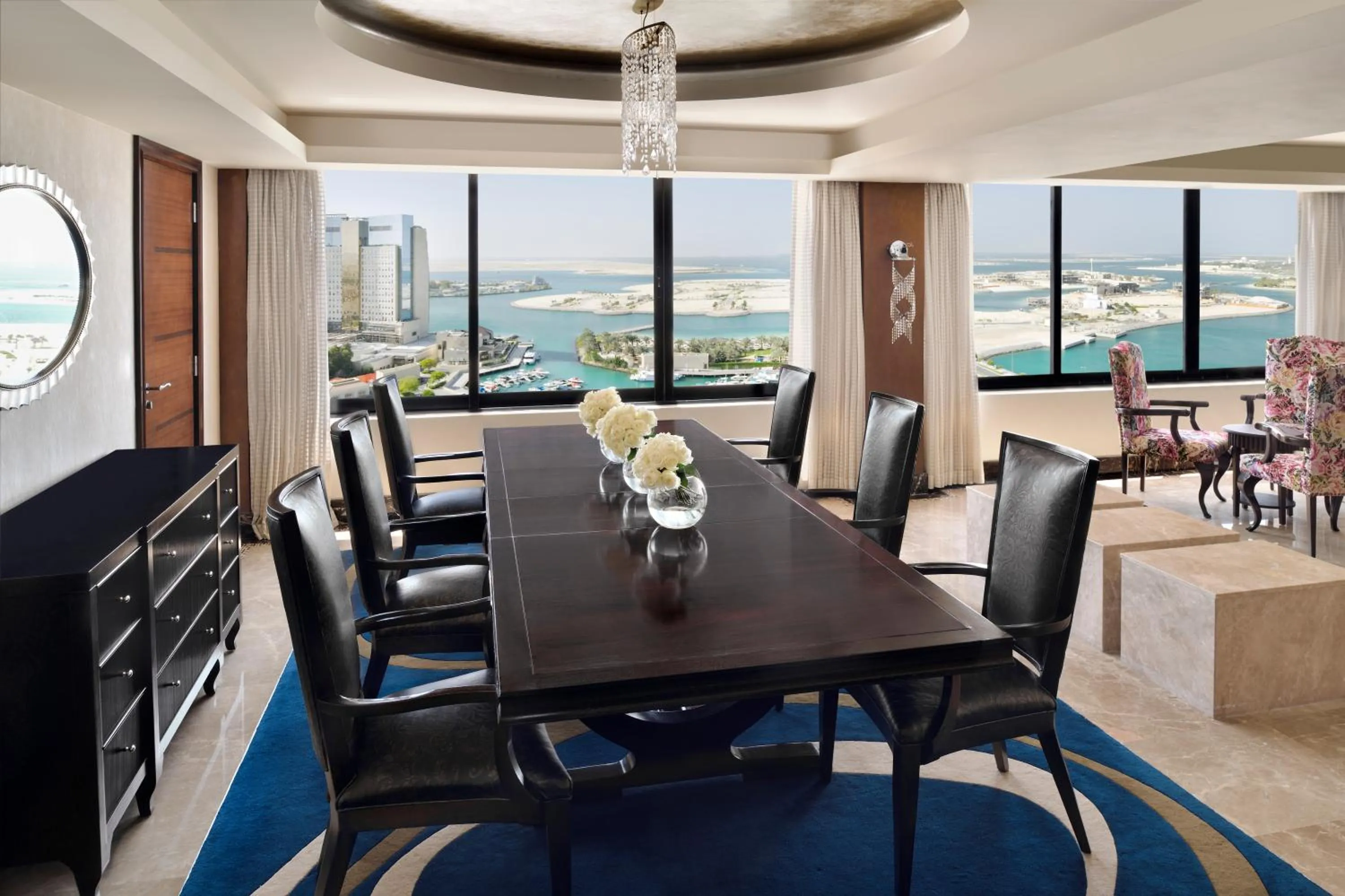 Dining area in InterContinental Abu Dhabi by IHG