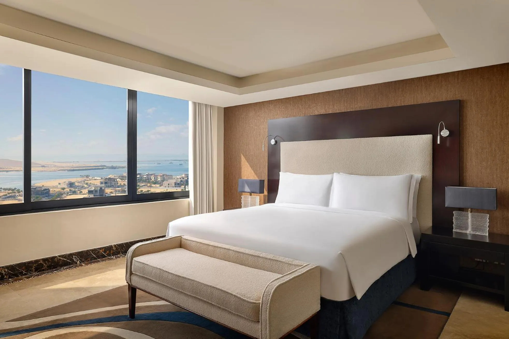 Sea view, Bed in InterContinental Abu Dhabi by IHG