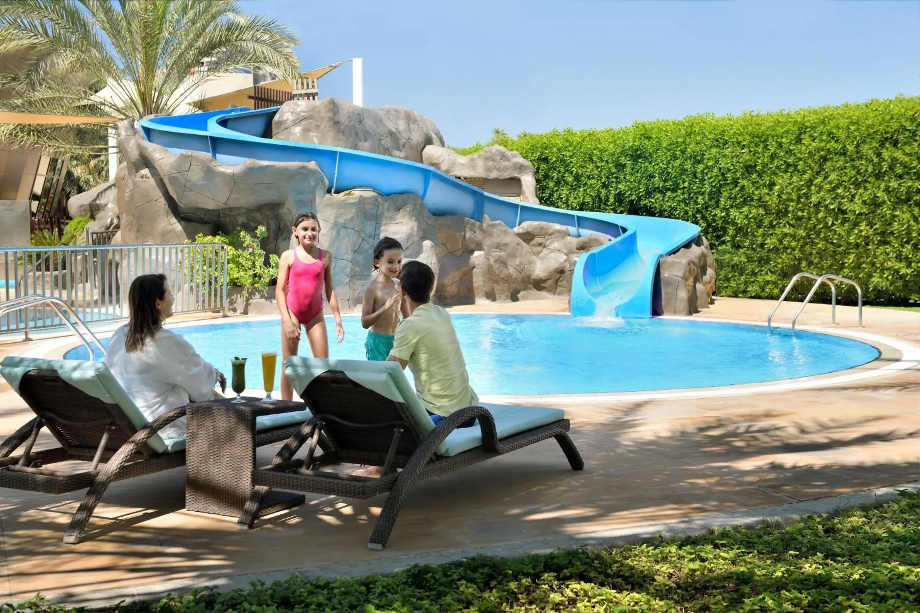 Swimming pool in InterContinental Abu Dhabi by IHG Swimming pool in InterContinental Abu Dhabi by IHG