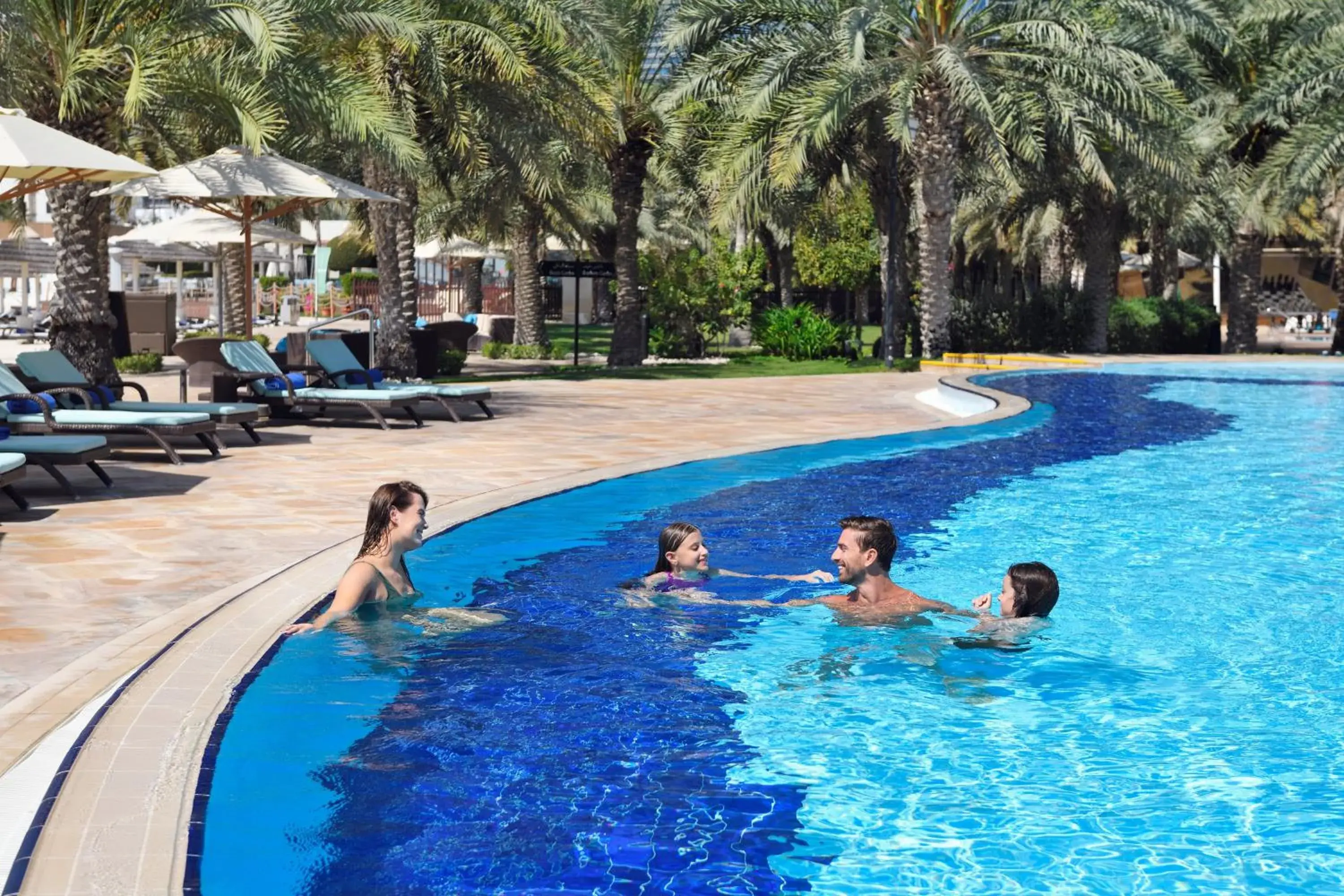 Swimming pool in InterContinental Abu Dhabi by IHG Swimming pool in InterContinental Abu Dhabi by IHG