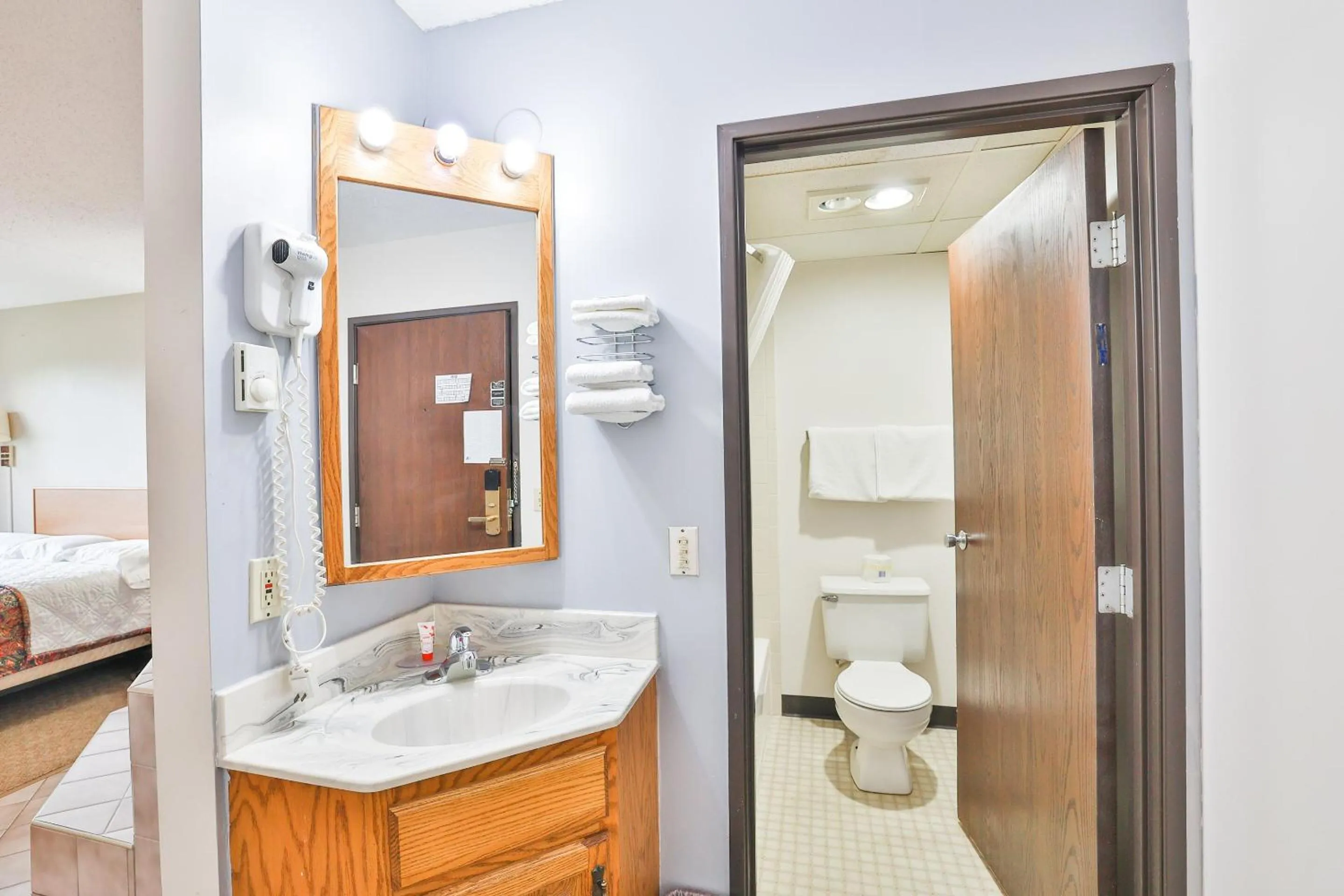 Bathroom in OYO Hotel Pipestone MN, Canterbury Park