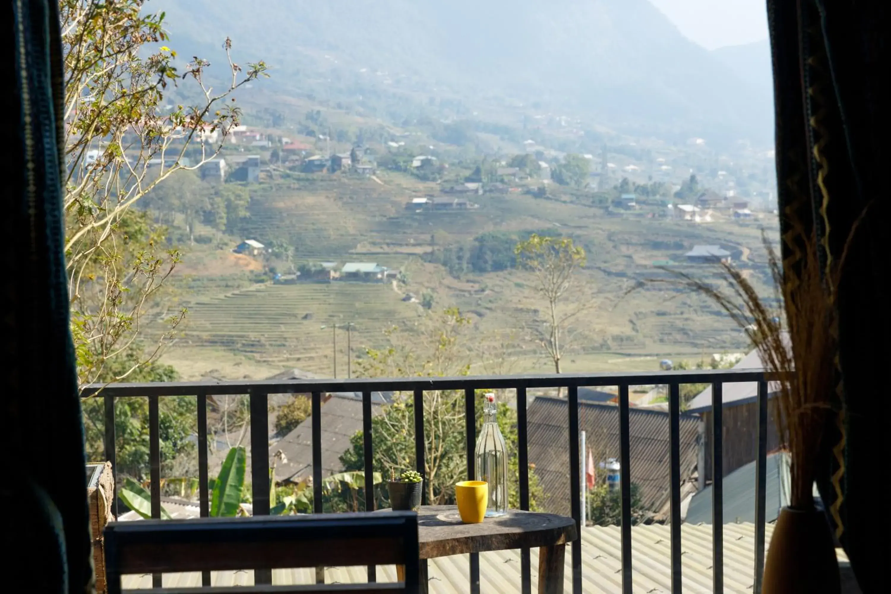 Triple Room with Mountain View in Sapa Plum Eco House Triple Room with Mountain View in Sapa Plum Eco House