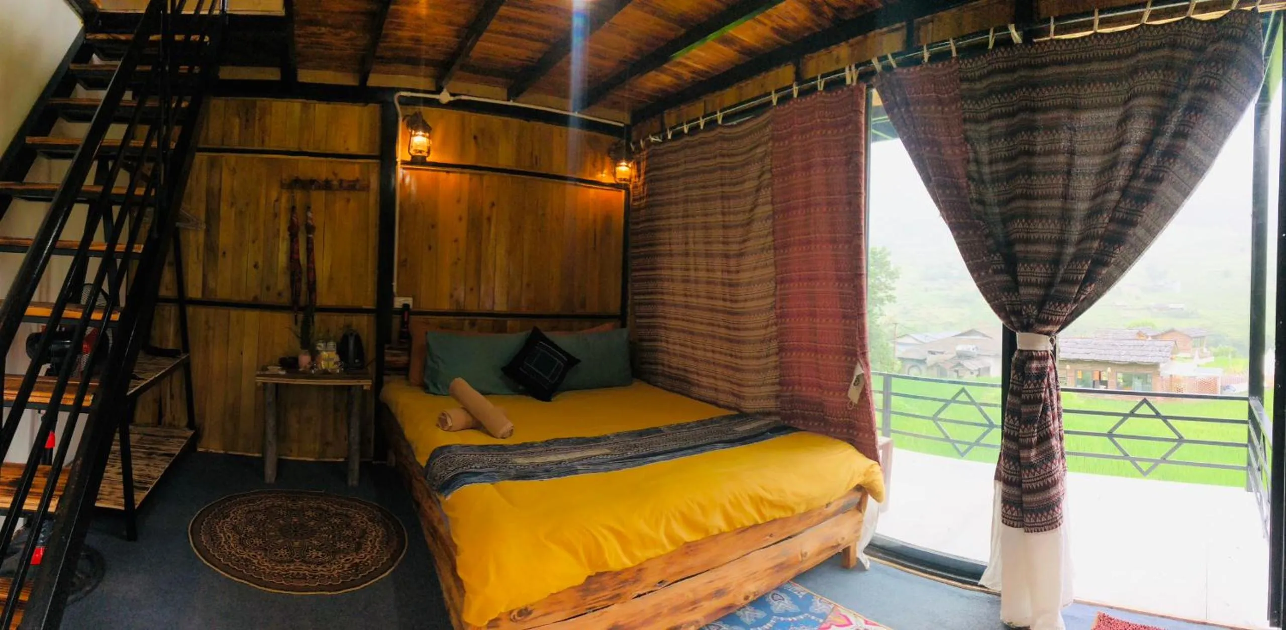 Photo of the whole room, Bed in Sapa Plum Eco House