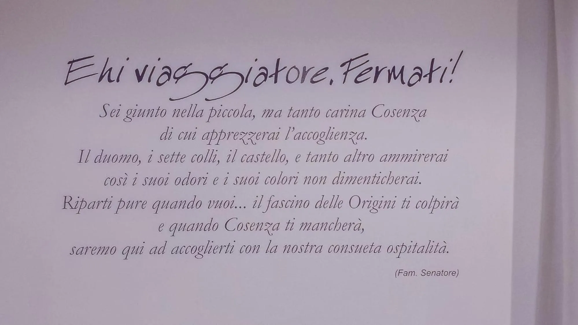 Decorative detail in Le Origini Rooms&Suite