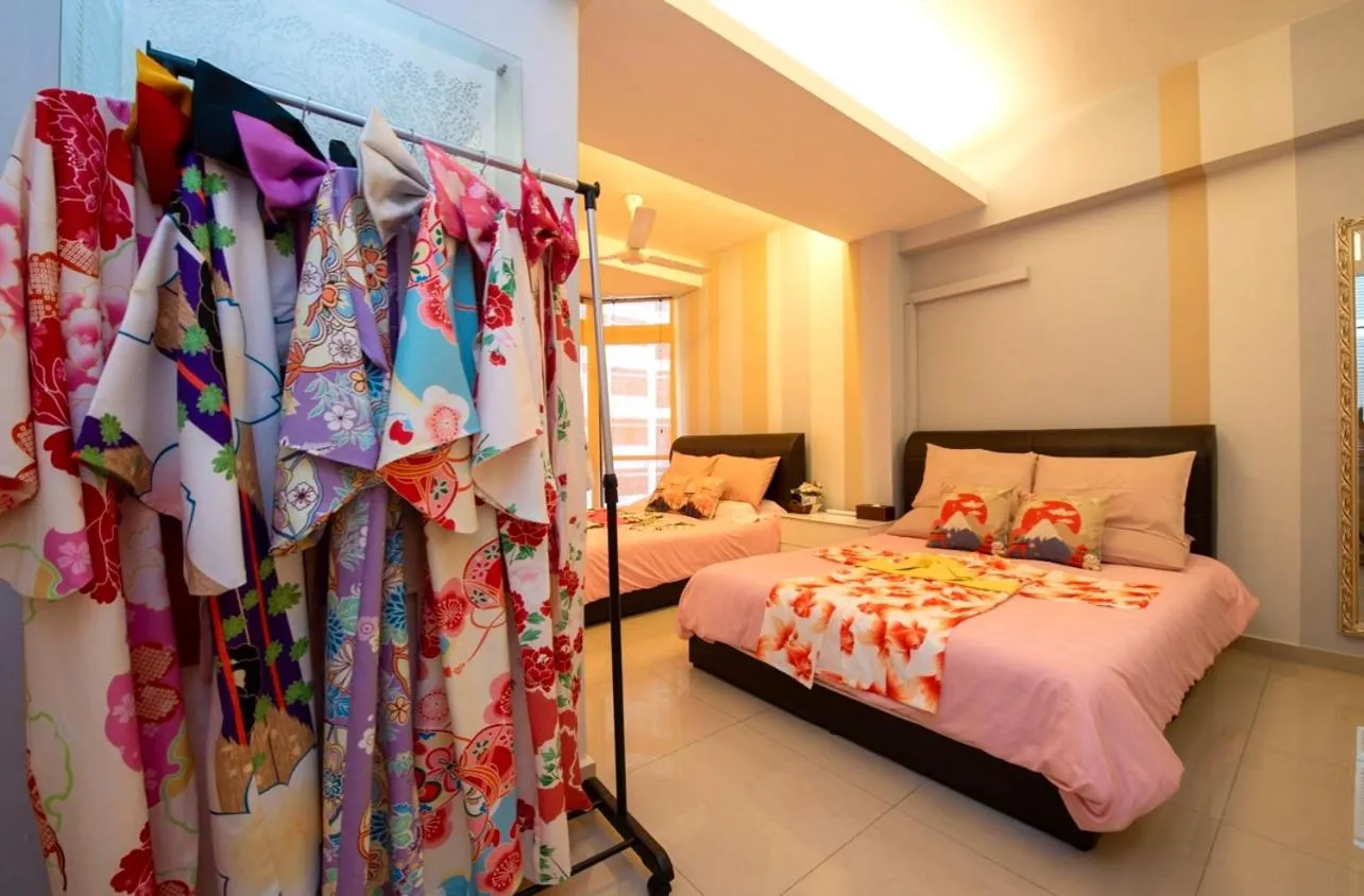 Bed in Fahrenheit88-Japan Theme Bukit Bintang Kuala Lumpur 2R2B 6Pax