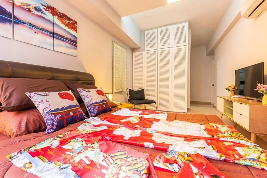 Bed in Fahrenheit88-Japan Theme Bukit Bintang Kuala Lumpur 2R2B 6Pax