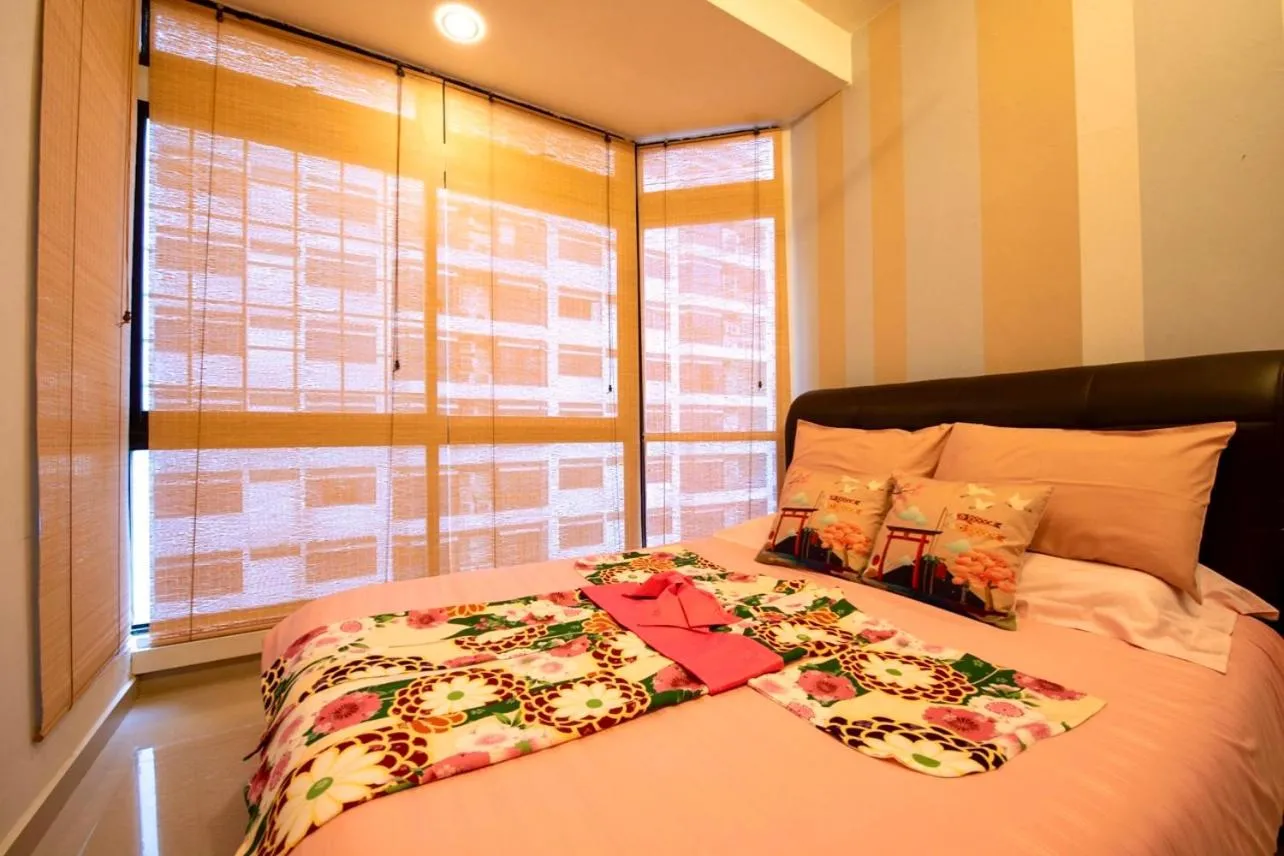 Bed in Fahrenheit88-Japan Theme Bukit Bintang Kuala Lumpur 2R2B 6Pax