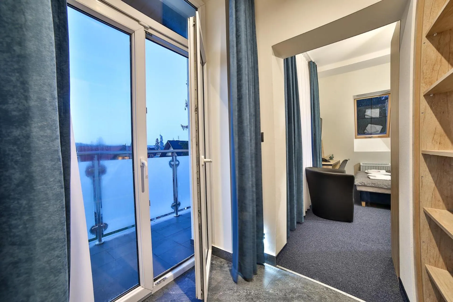 Balcony/Terrace, Bed in Narciarski Dworek