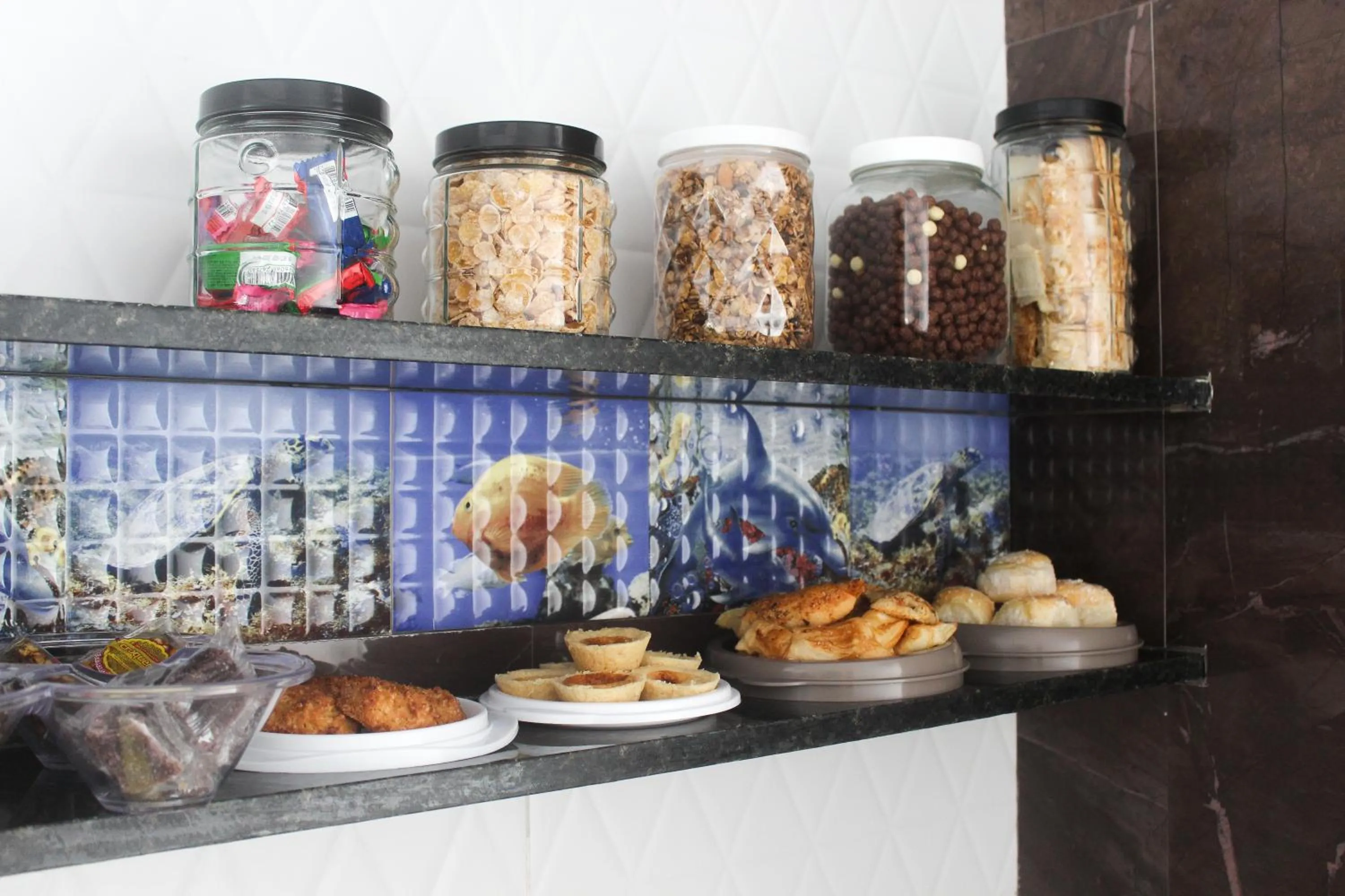 Buffet breakfast in POUSADA LYRIOS do MAR
