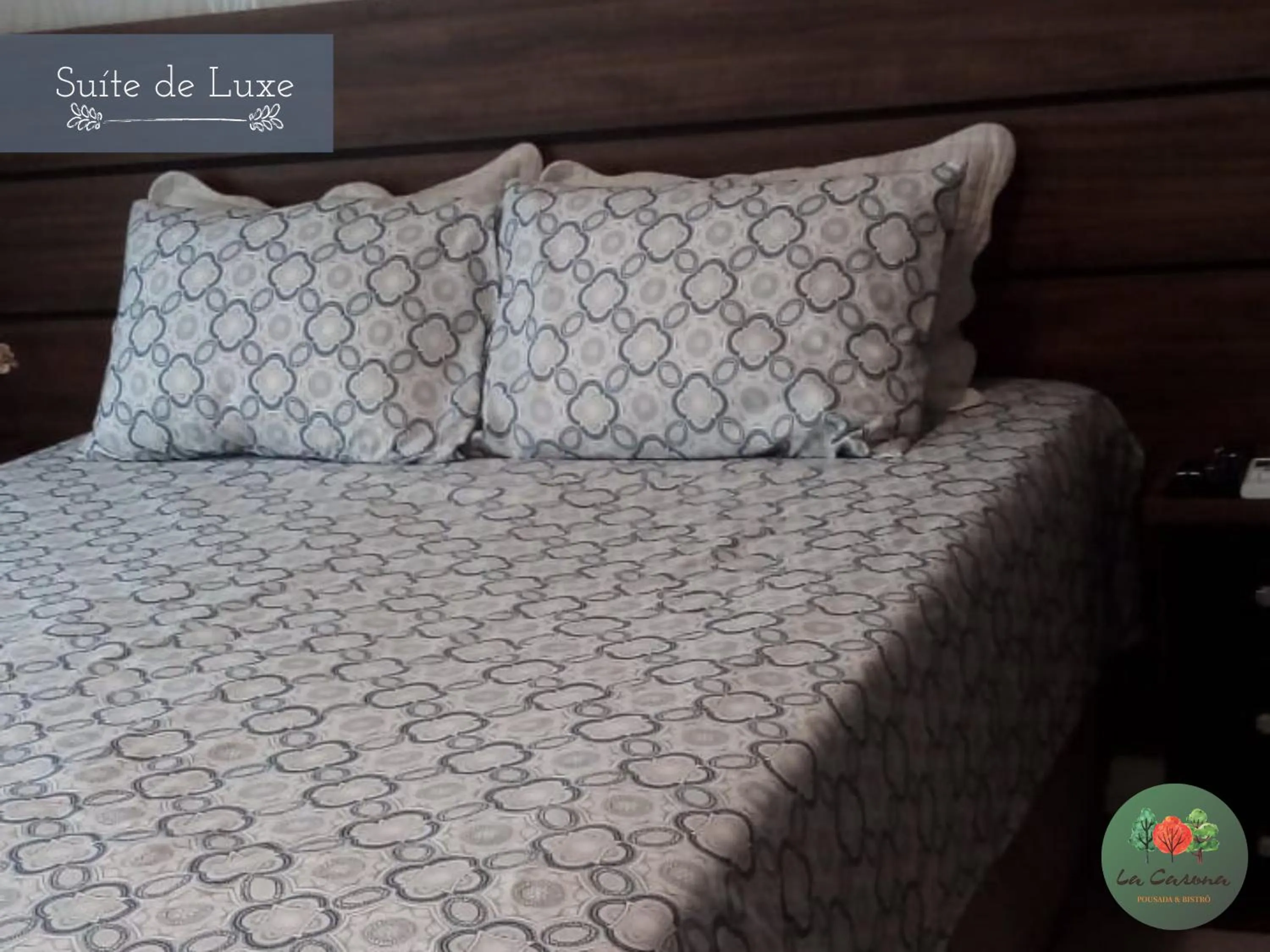 Bed in Pousada La Casona