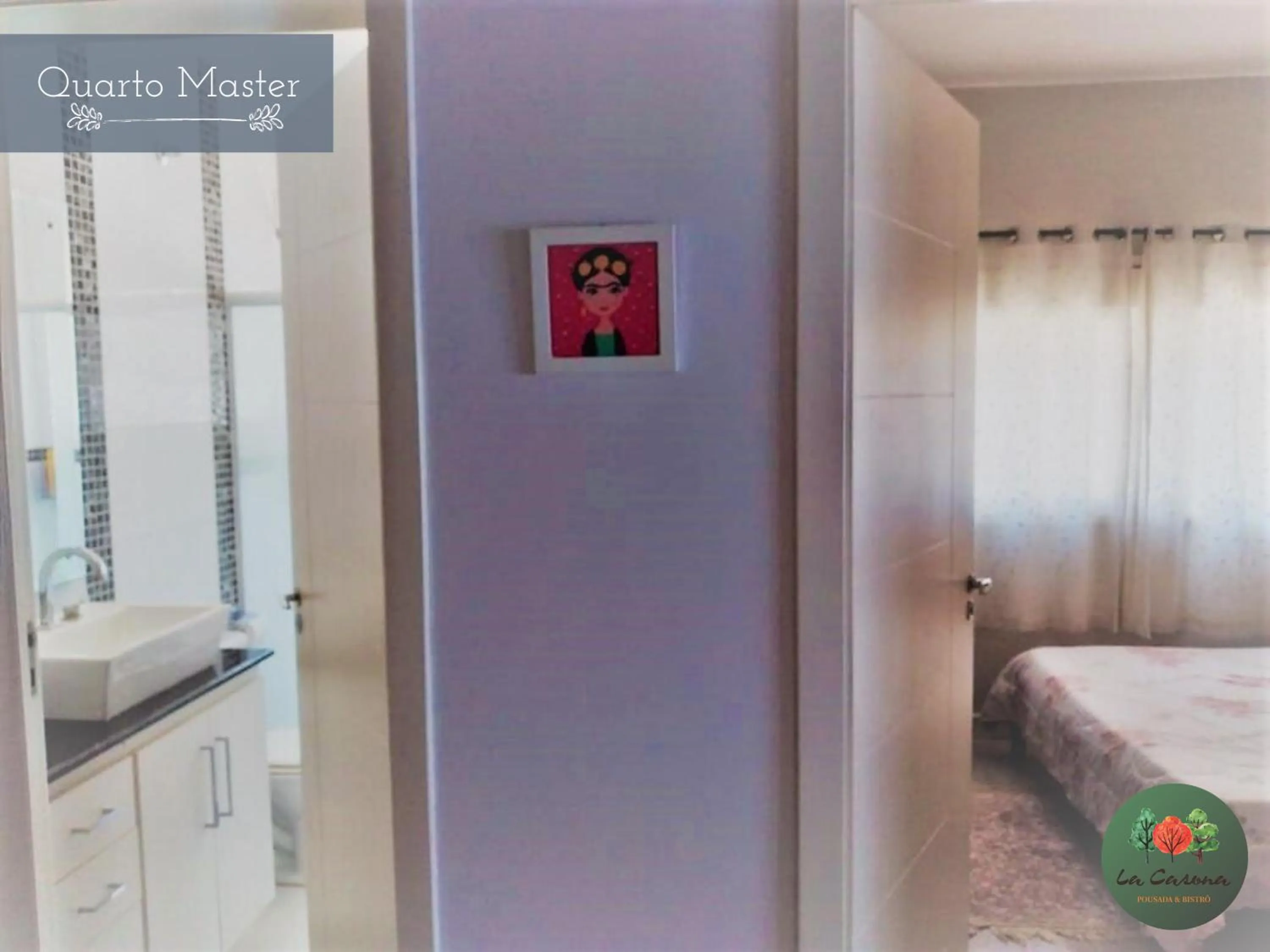 Bathroom, Bed in Pousada La Casona