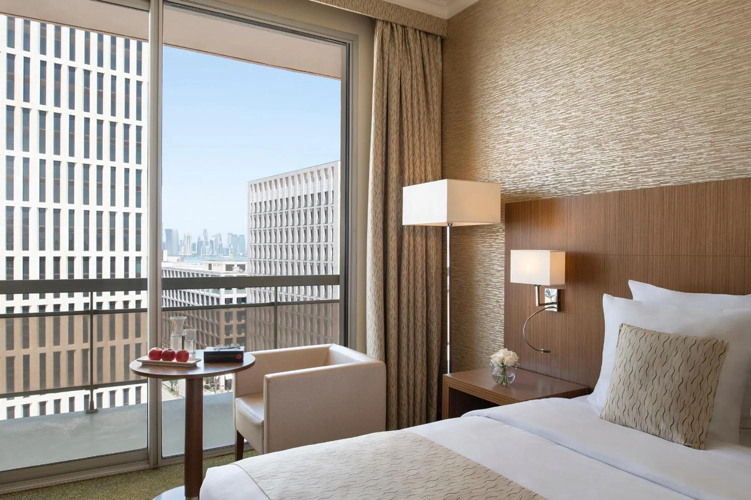 Swimming pool, Bed in Treffen House Doha - Souq Waqif and next to Msheireb Metro Station