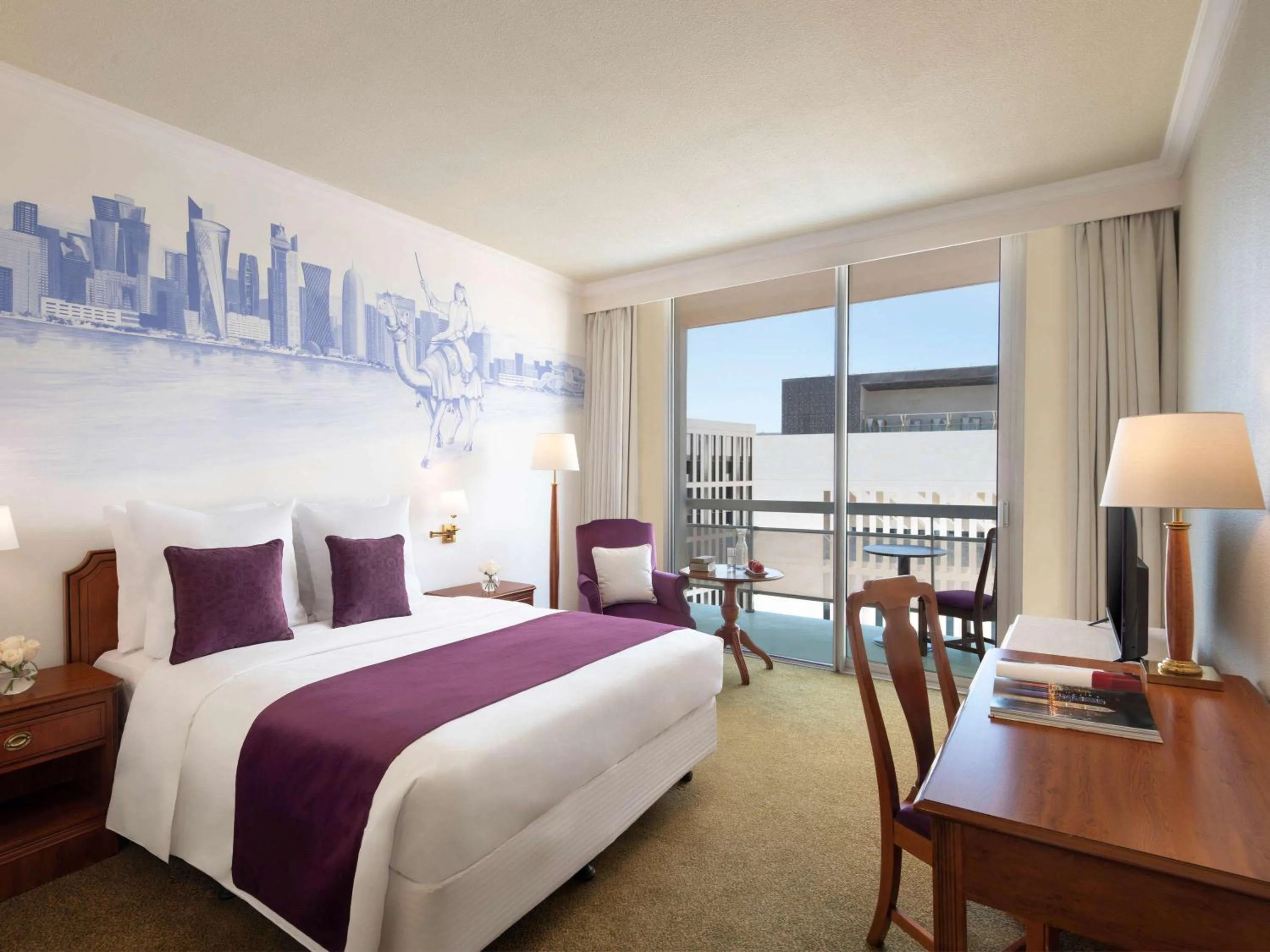 Photo of the whole room, Bed in Treffen House Doha - Souq Waqif and next to Msheireb Metro Station